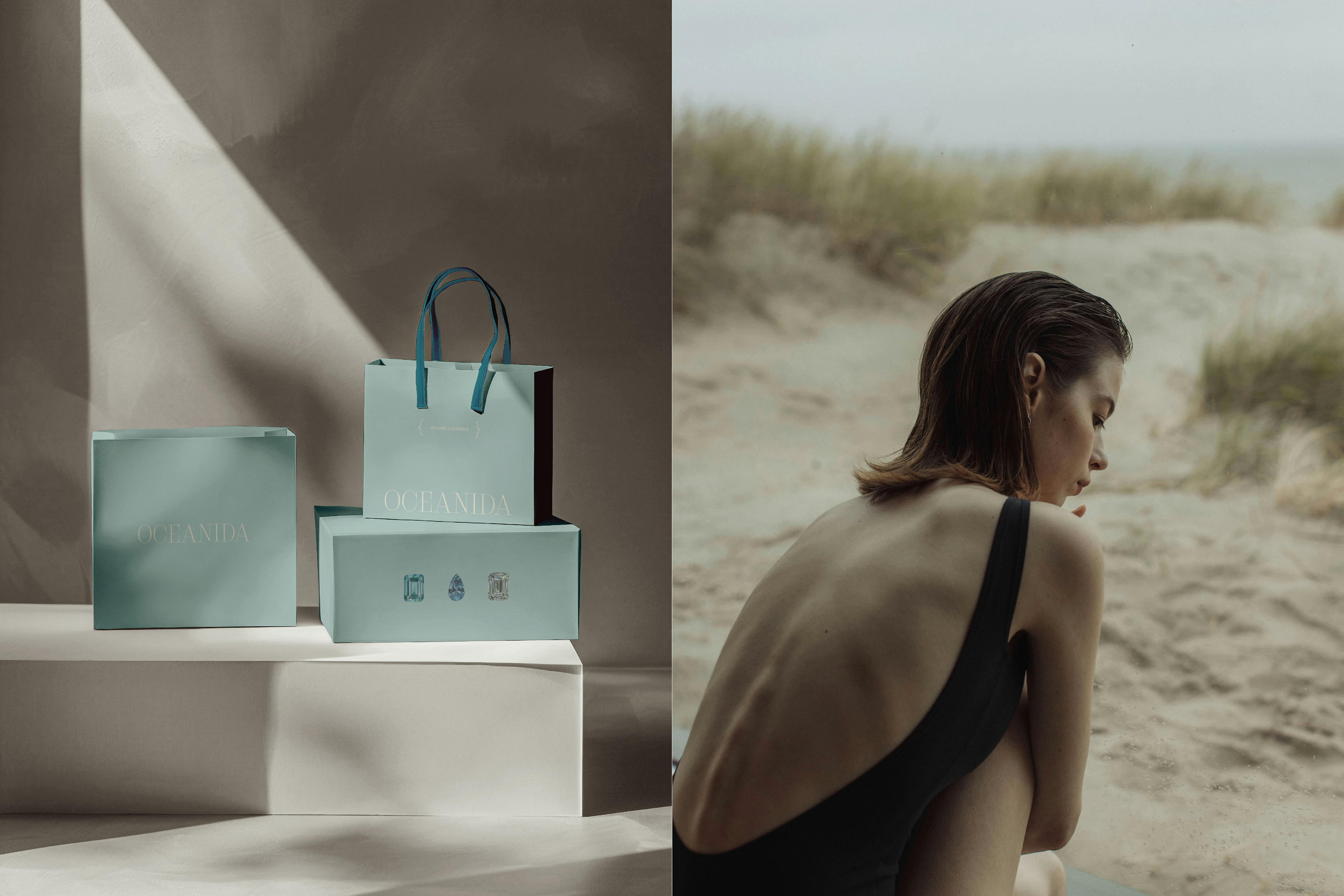 OCEANIDA бренд купальников/фирменный стиль/логотип — Изображение №7 — Брендинг, Графика на Dprofile