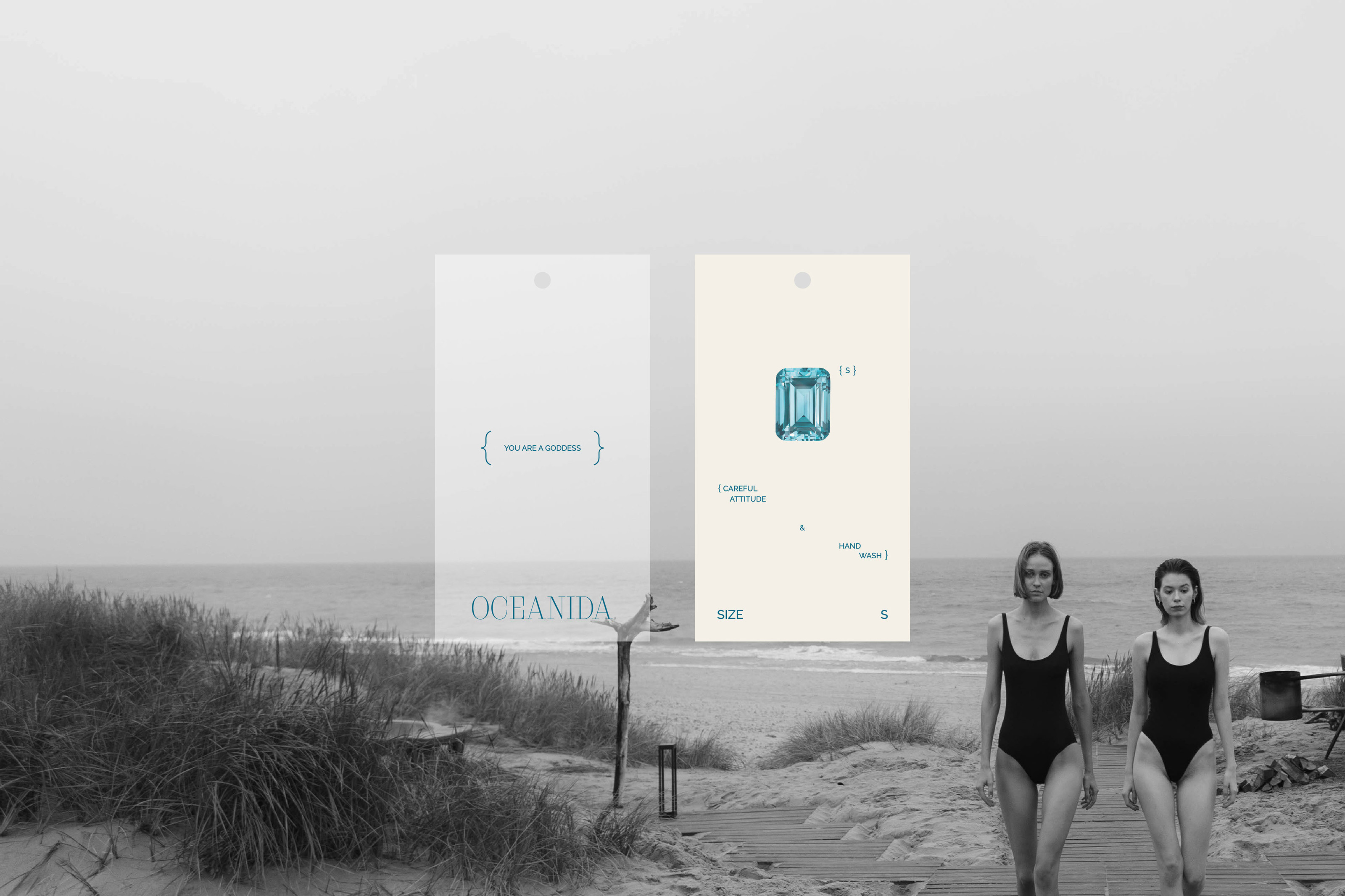 OCEANIDA бренд купальников/фирменный стиль/логотип — Изображение №4 — Брендинг, Графика на Dprofile