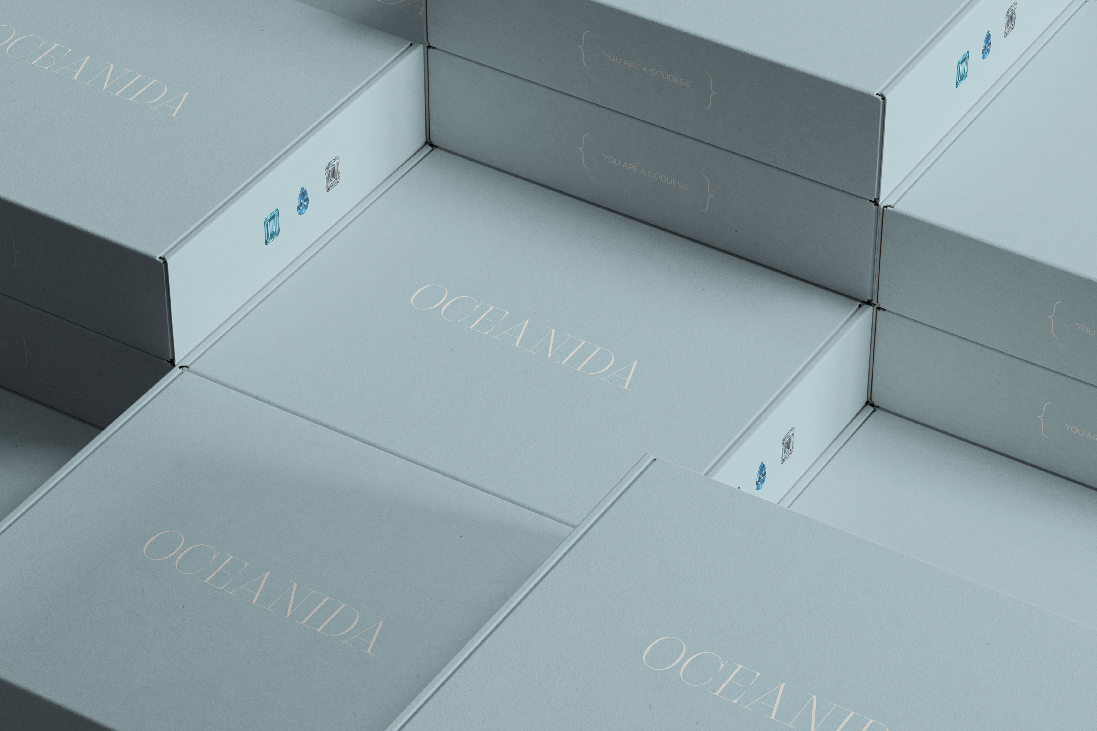 OCEANIDA бренд купальников/фирменный стиль/логотип — Изображение №9 — Брендинг, Графика на Dprofile