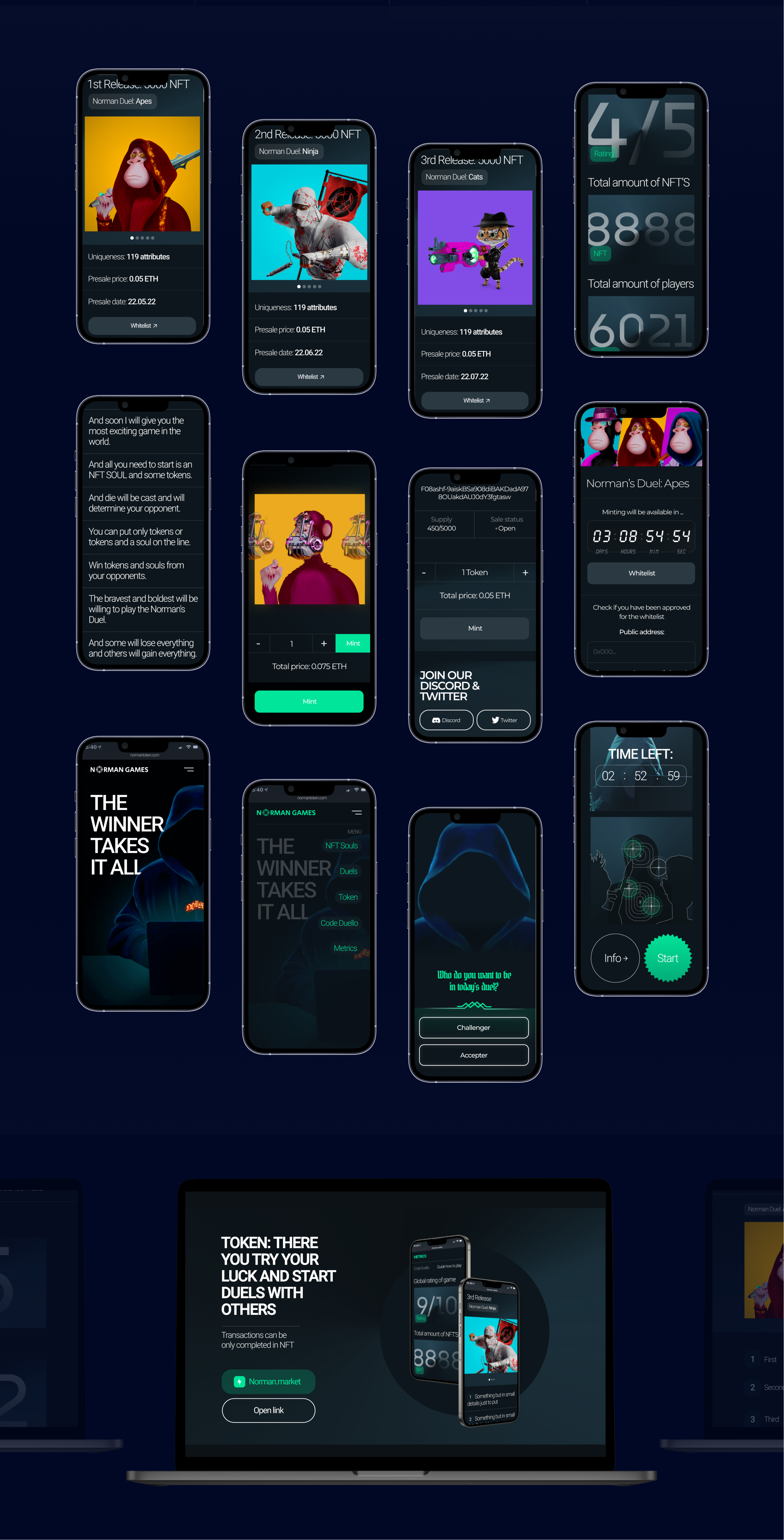 Norman's Duel NFT DROP — Изображение №2 — Интерфейсы, Иллюстрация на Dprofile