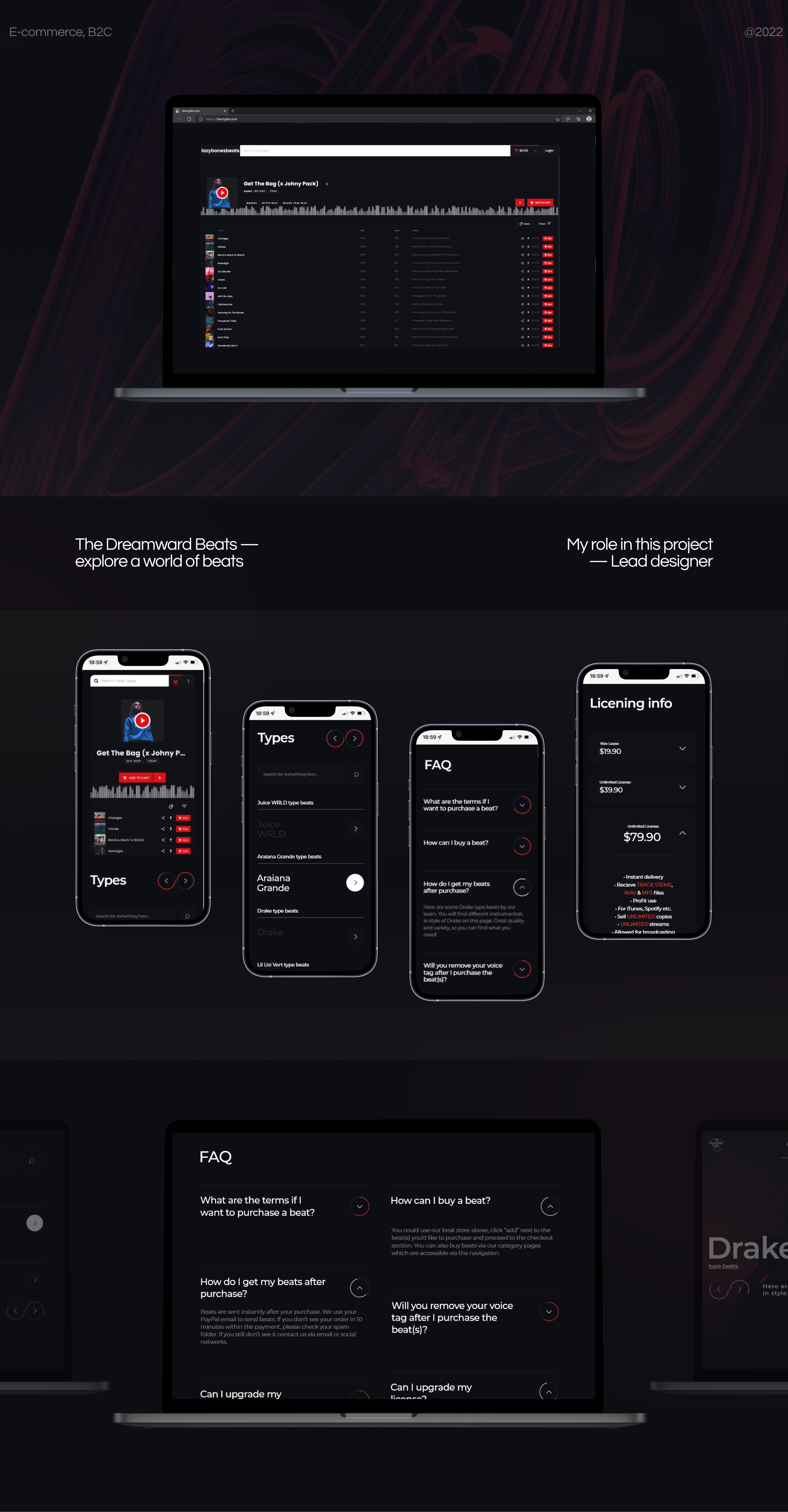 The Dreamward Beats — Изображение №1 — Интерфейсы, Брендинг на Dprofile