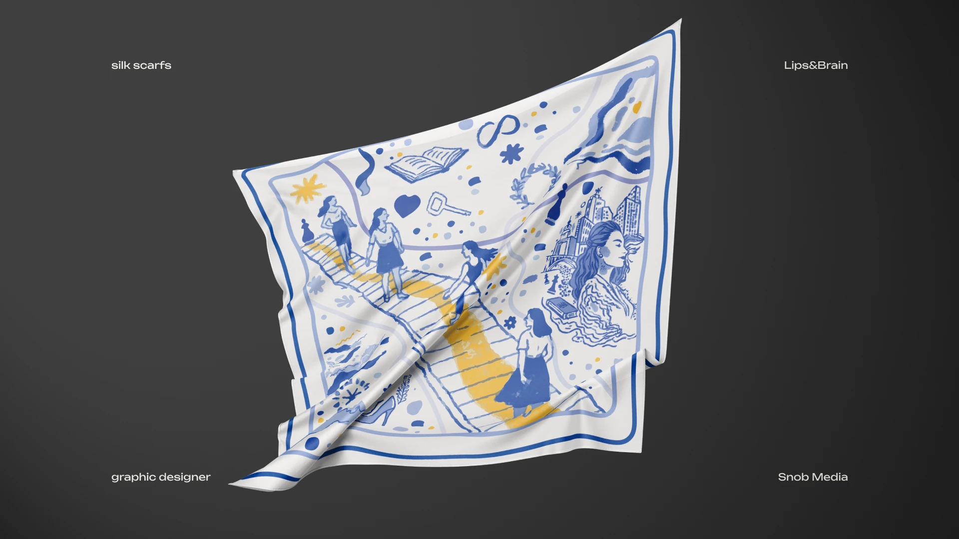 illustrations for silk scarves — Изображение №5 — Иллюстрация на Dprofile