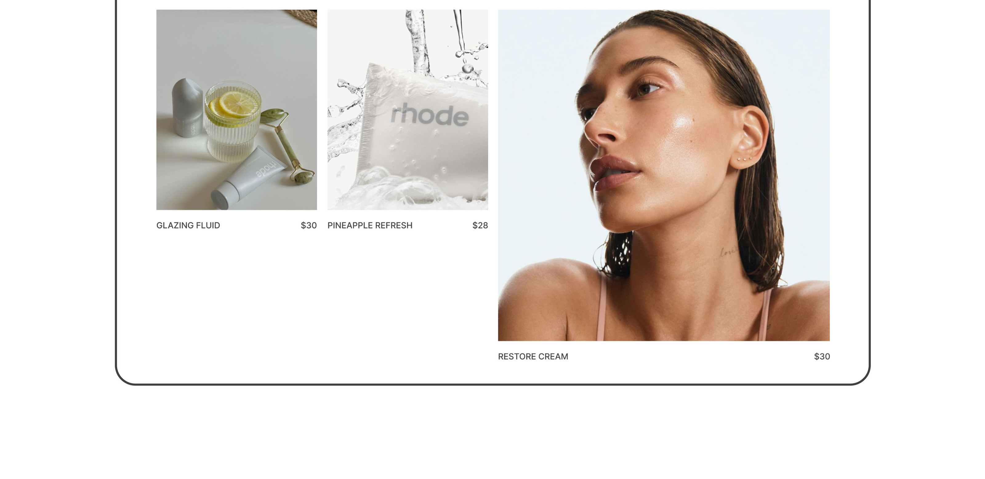 Online cosmetics store | Rhode | UI/UX design — Изображение №14 — Интерфейсы, Брендинг на Dprofile