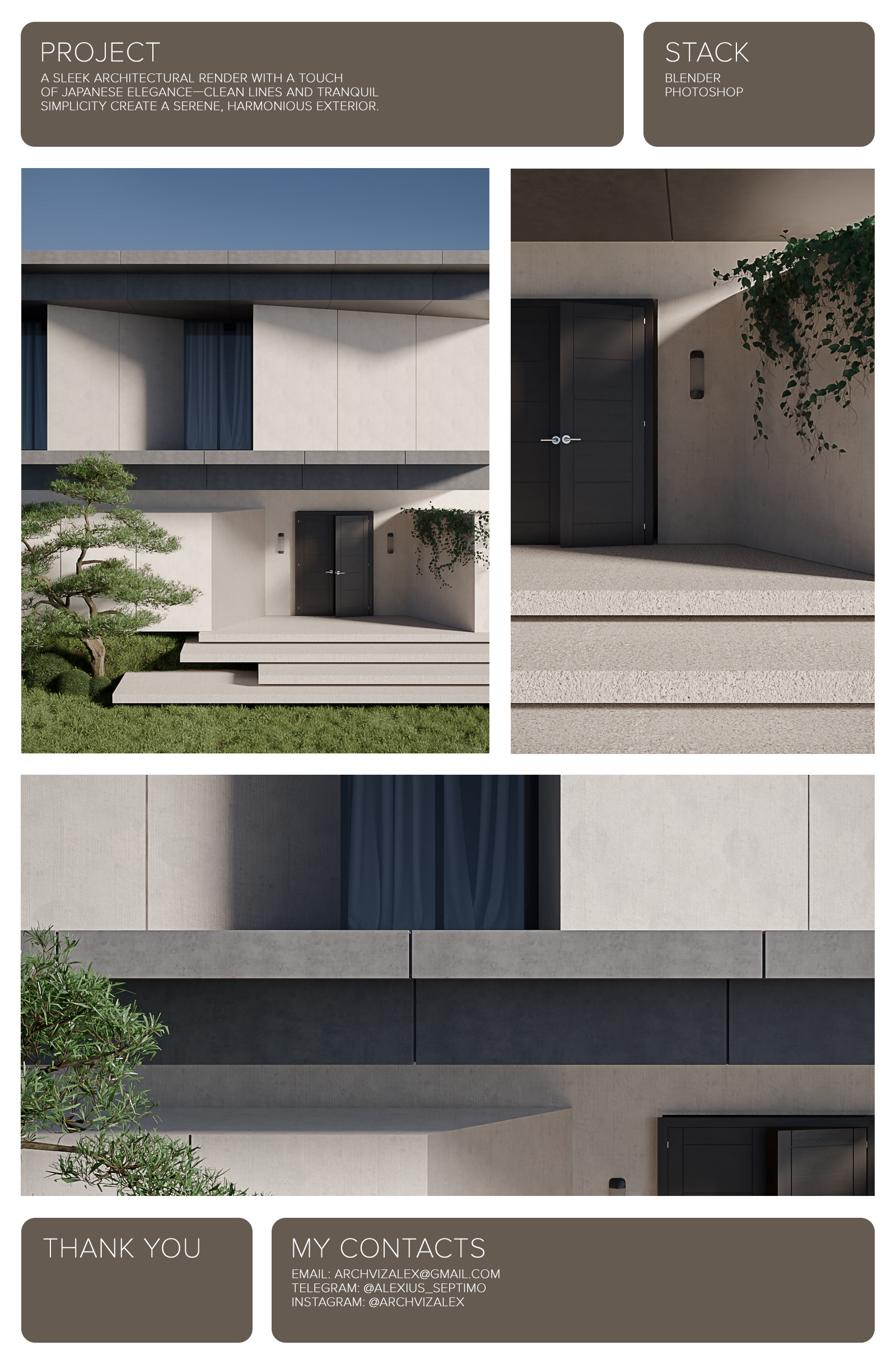 Exterior 3D visualization | ARCHVIZ — Изображение №1 — 3D на Dprofile