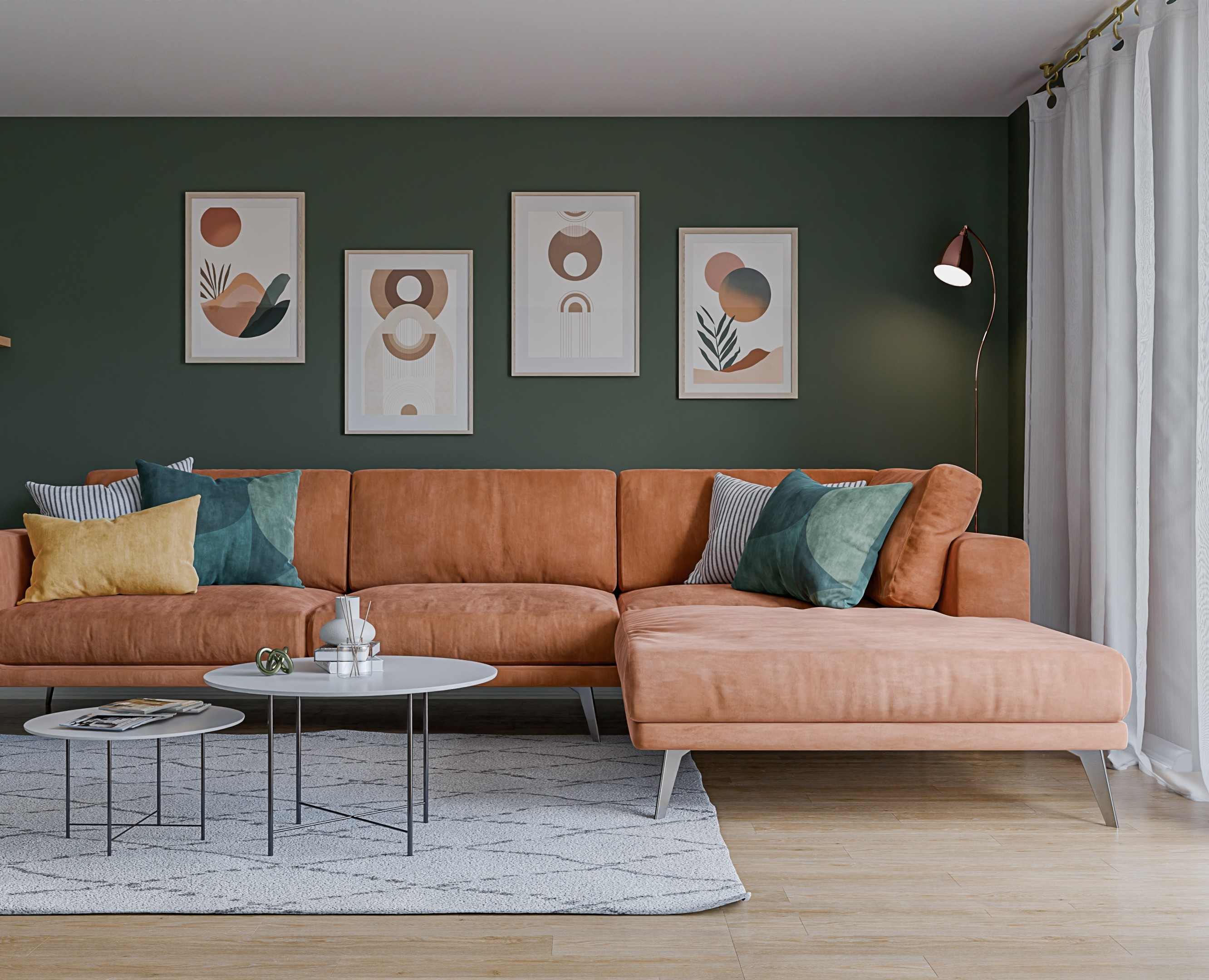 Interior 3D visualization | Boho Style — 3D на Dprofile