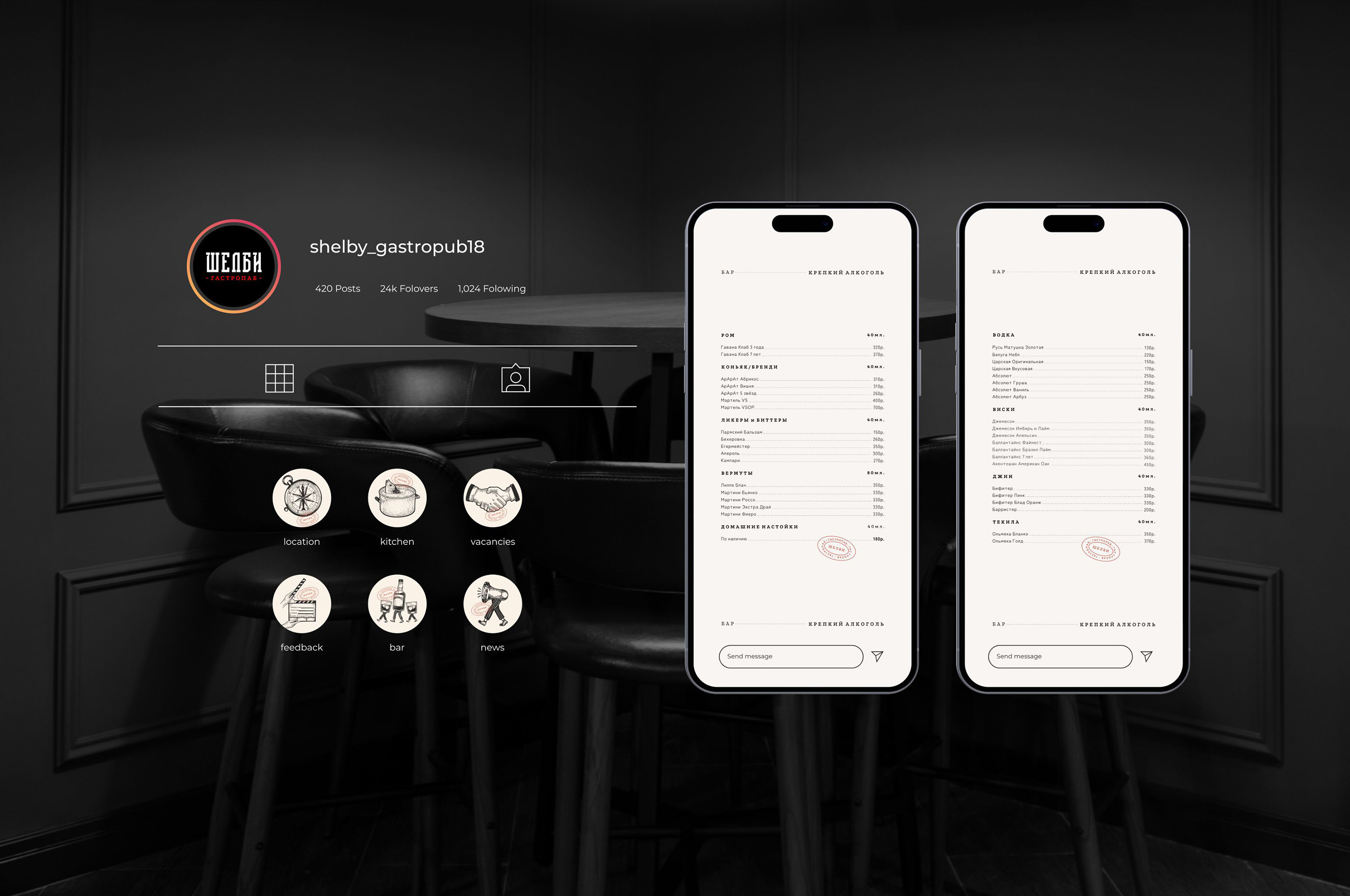 "SHELBY" / gastropub — Изображение №17 — Брендинг на Dprofile