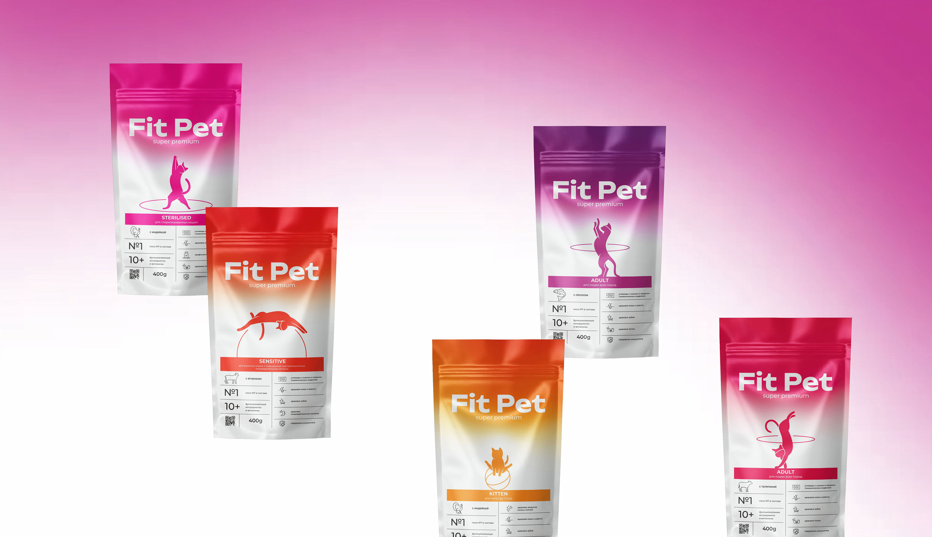 "FIT PET" / упаковка кормов для животных — Изображение №6 — Брендинг на Dprofile
