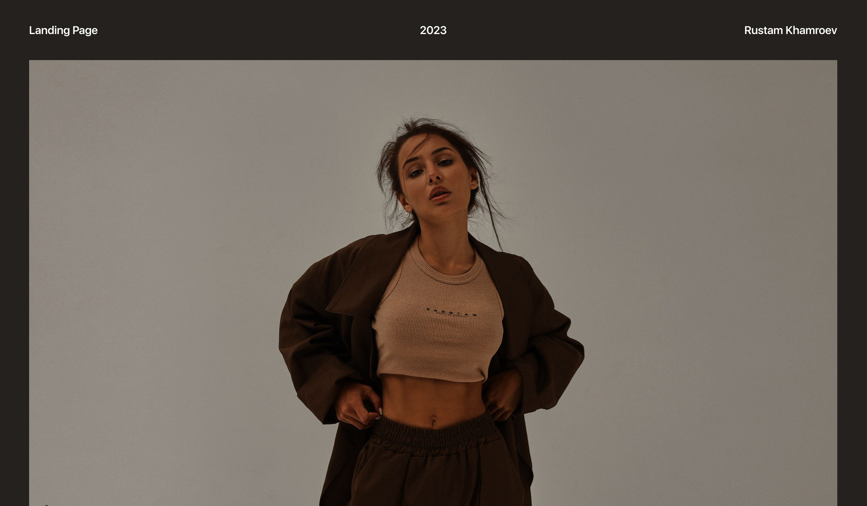 Landing page for a clothing store MONAS — Изображение №1 — Интерфейсы на Dprofile