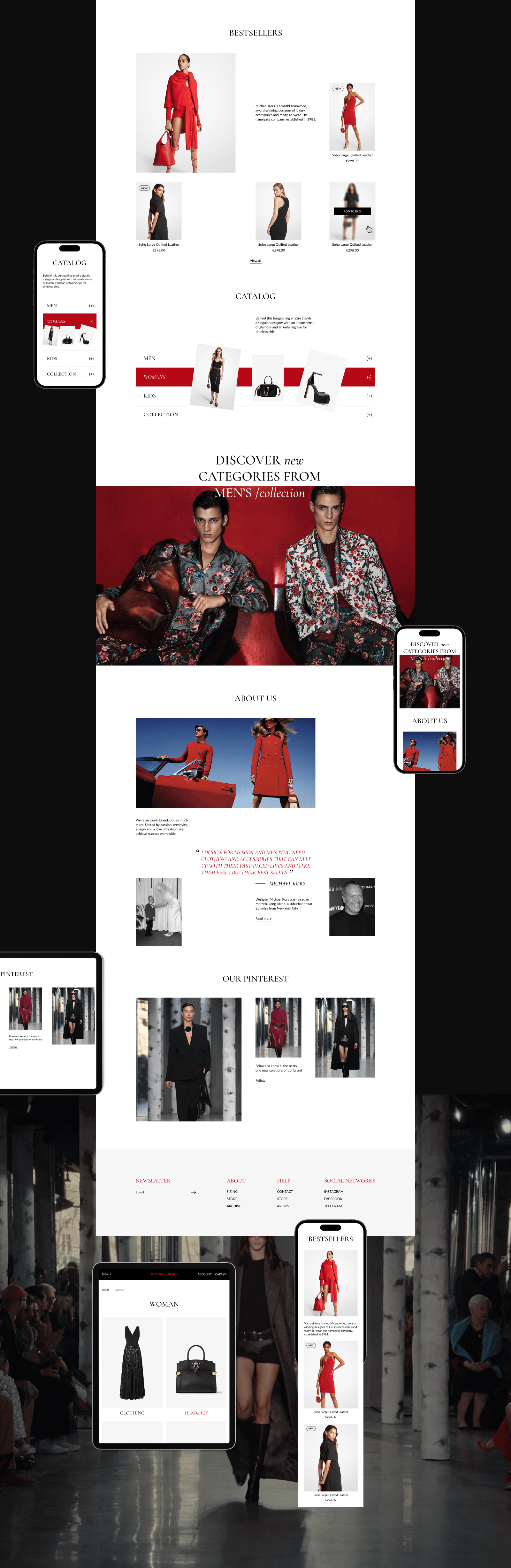 Michael Kors | E-commerce redesign — Изображение №4 — Интерфейсы на Dprofile