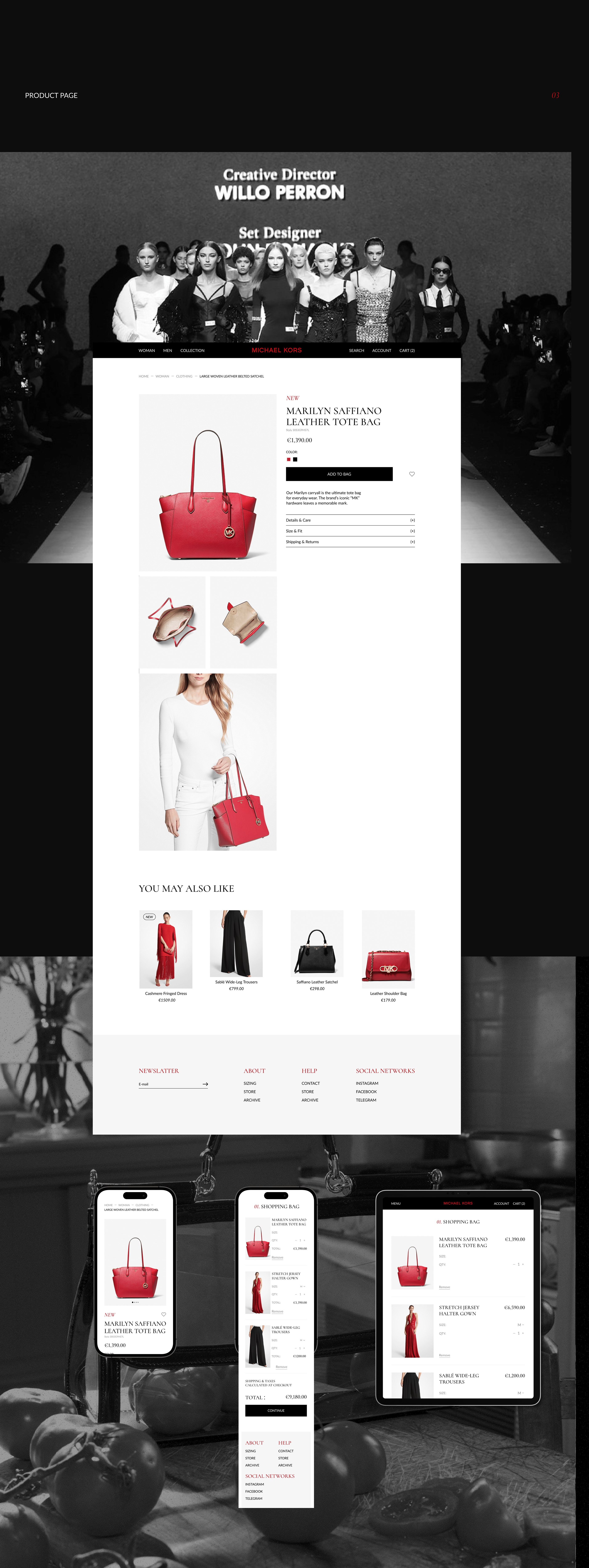 Michael Kors | E-commerce redesign — Изображение №7 — Интерфейсы на Dprofile