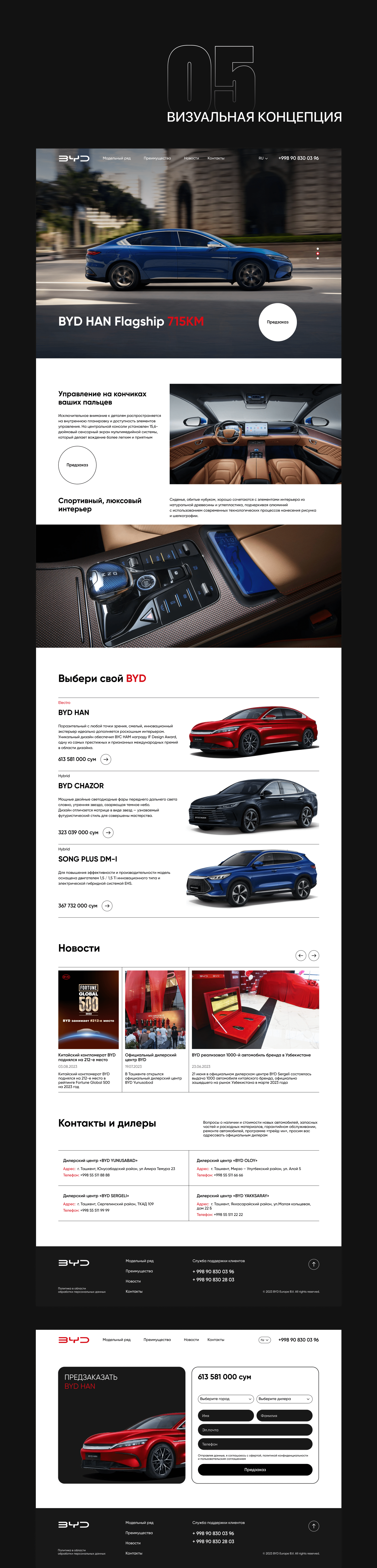 BYD - Landing Page — Изображение №7 — Интерфейсы, Брендинг на Dprofile