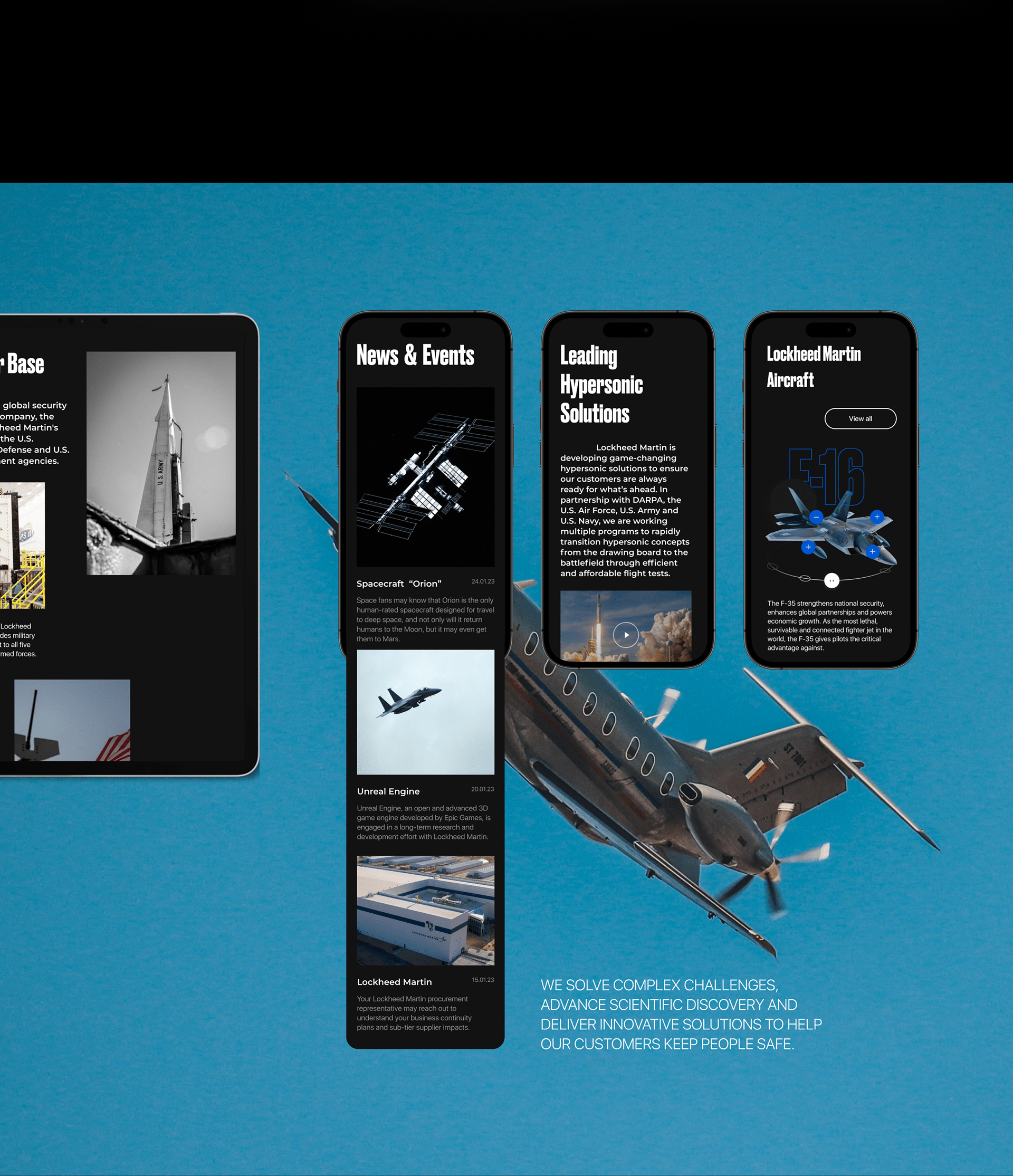 Corporate website concept Lockheed Martin — Изображение №5 — Интерфейсы, Брендинг на Dprofile