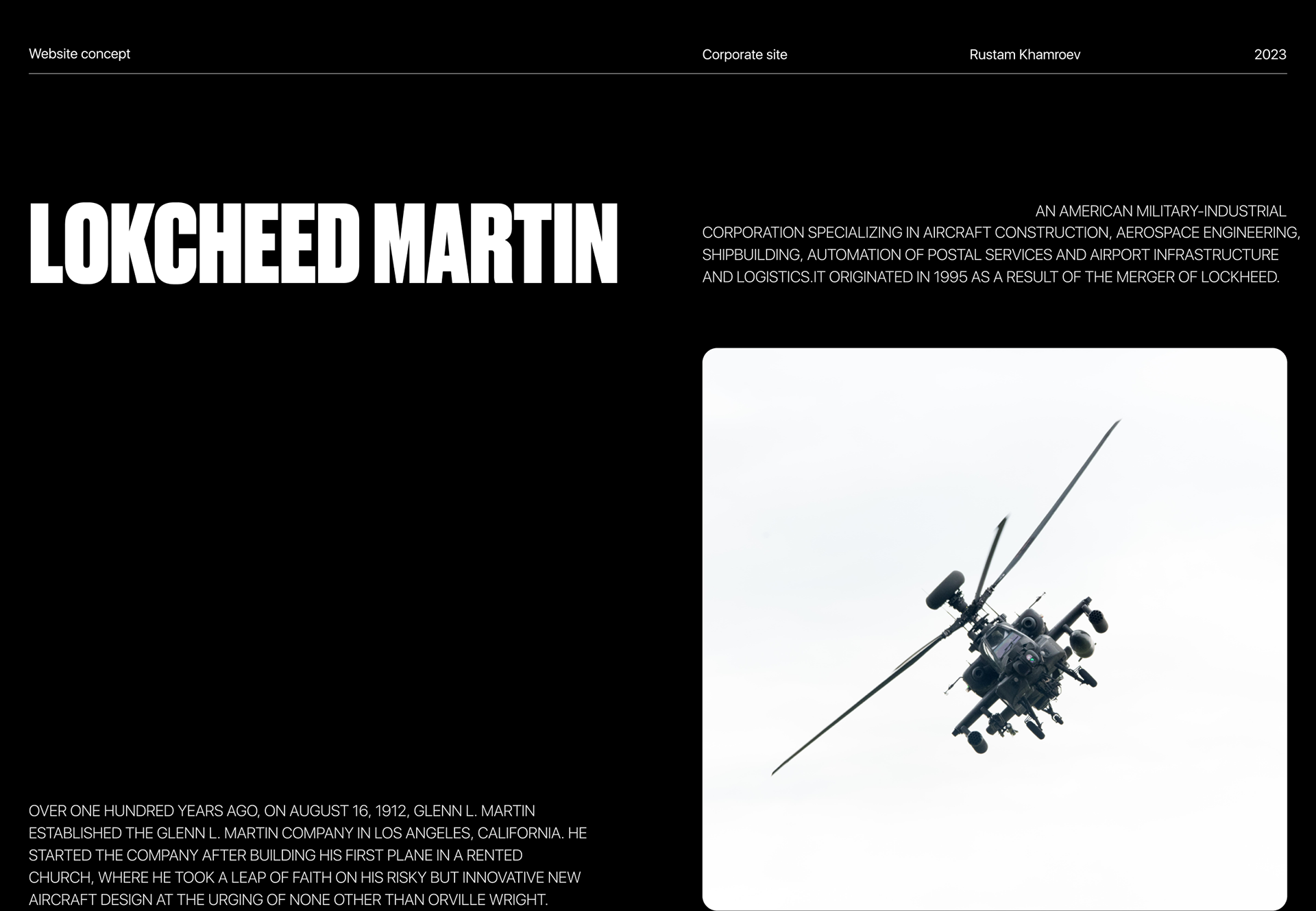 Corporate website concept Lockheed Martin — Изображение №1 — Интерфейсы, Брендинг на Dprofile