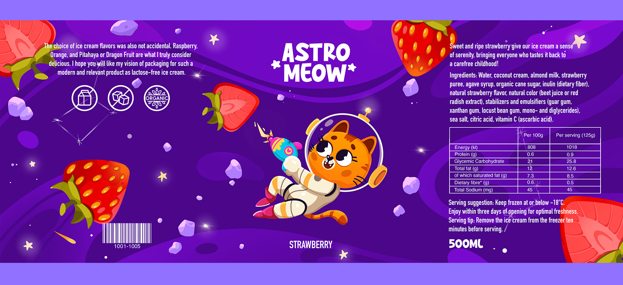 ASTRO MEOW. Ice Cream. Packaging. — Изображение №8 — Брендинг, Иллюстрация на Dprofile