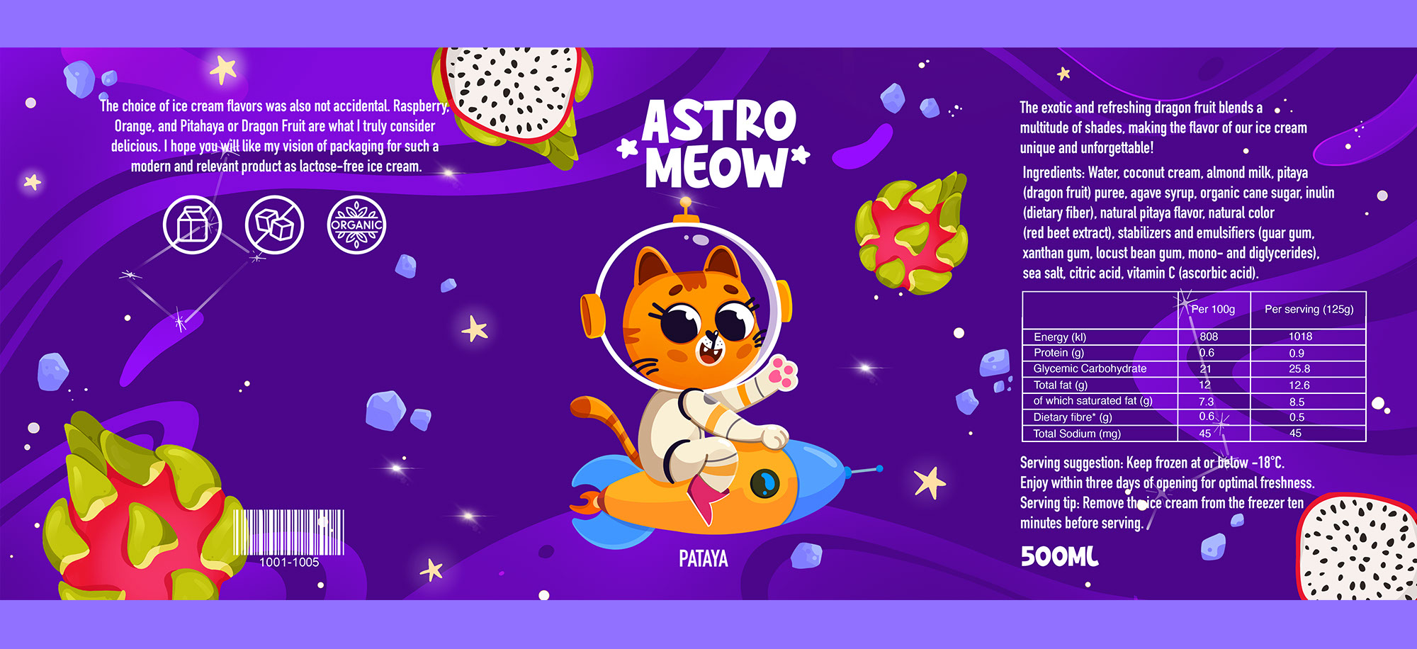 ASTRO MEOW. Ice Cream. Packaging. — Изображение №5 — Брендинг, Иллюстрация на Dprofile