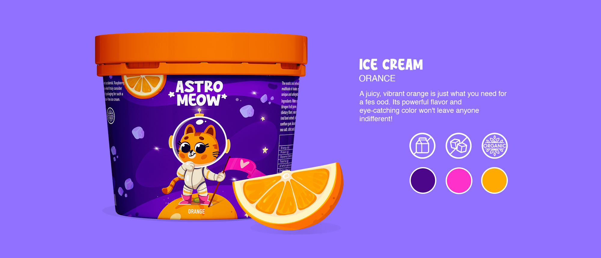 ASTRO MEOW. Ice Cream. Packaging. — Изображение №2 — Брендинг, Иллюстрация на Dprofile