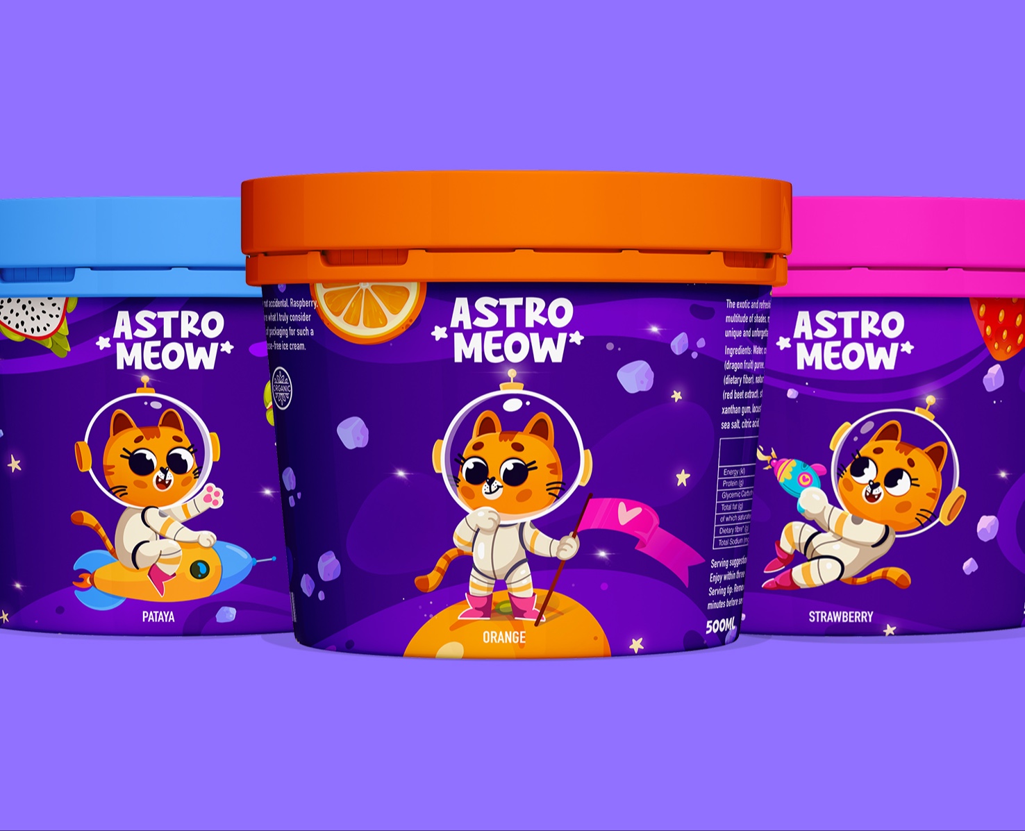 ASTRO MEOW. Ice Cream. Packaging. на Dprofile