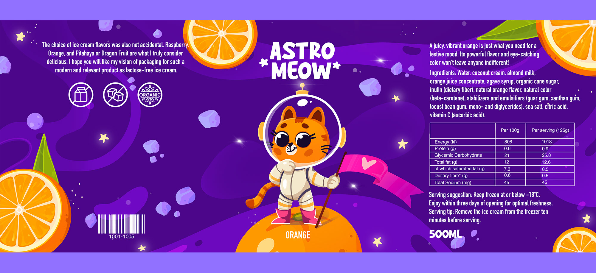 ASTRO MEOW. Ice Cream. Packaging. — Изображение №3 — Брендинг, Иллюстрация на Dprofile