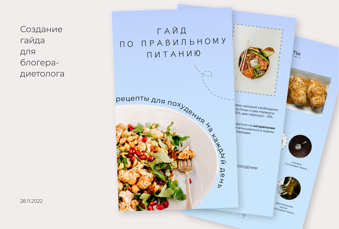 Гайд по правильному питанию — Изображение №1 — Брендинг, Графика на Dprofile