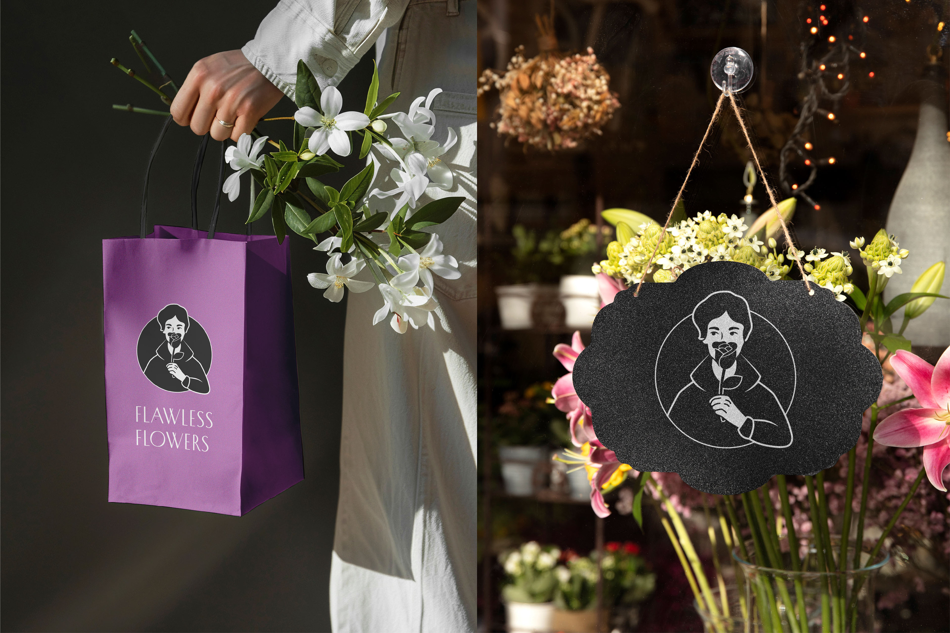 ФИРМЕННЫЙ СТИЛЬ | ЛОГОТИП ЦВЕТОЧНОГО МАГАЗИНА — Изображение №12 — Брендинг, Анимация на Dprofile