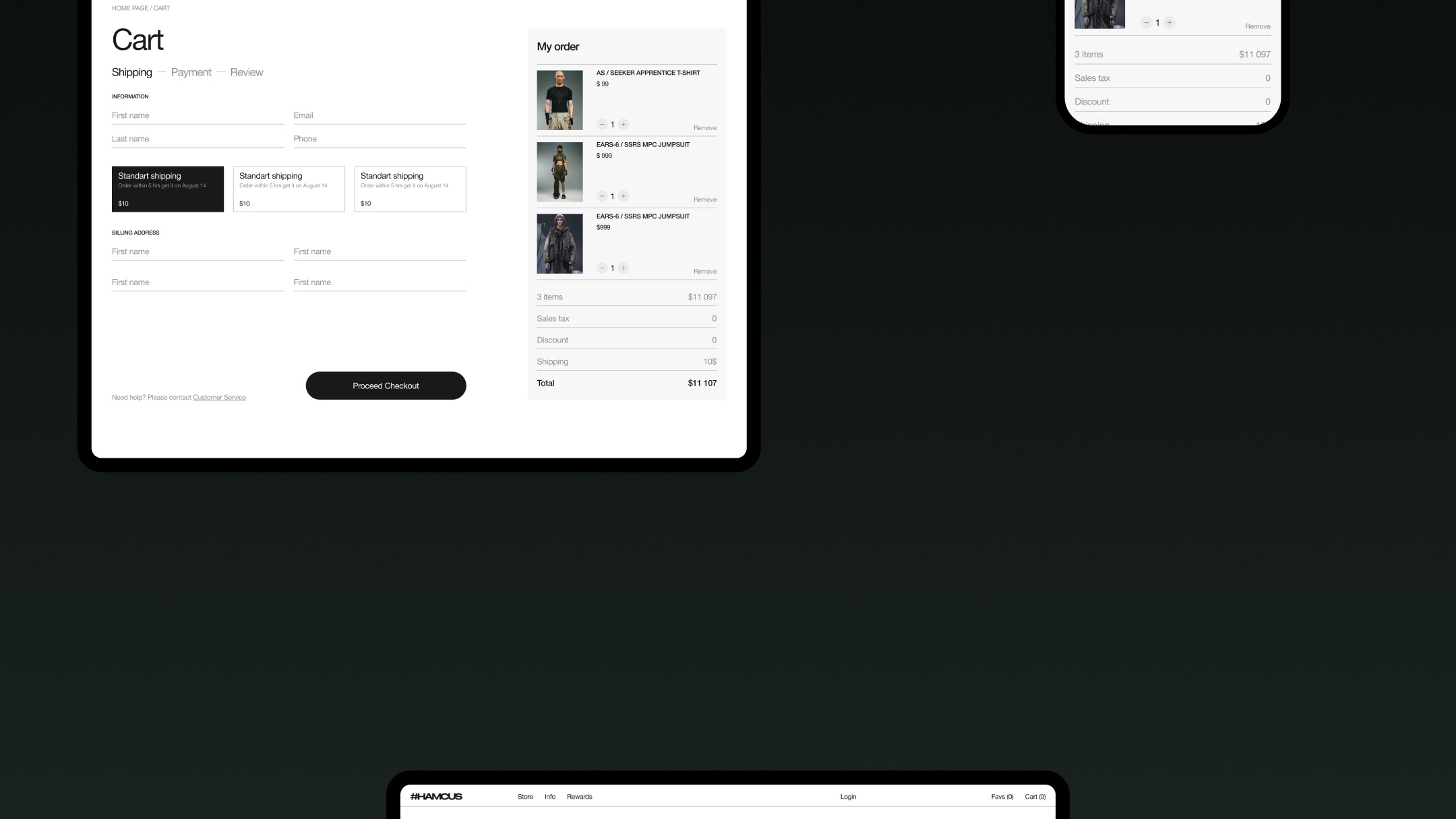 ONLINE STORE HAMCUS | WEB-DESIGN — Изображение №17 — Интерфейсы на Dprofile