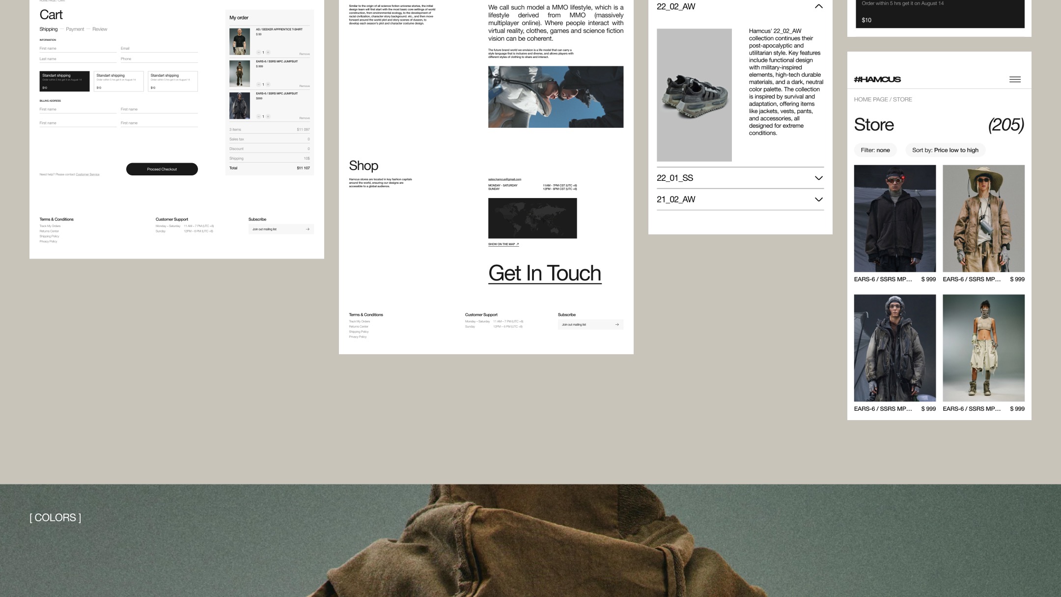 ONLINE STORE HAMCUS | WEB-DESIGN — Изображение №11 — Интерфейсы на Dprofile