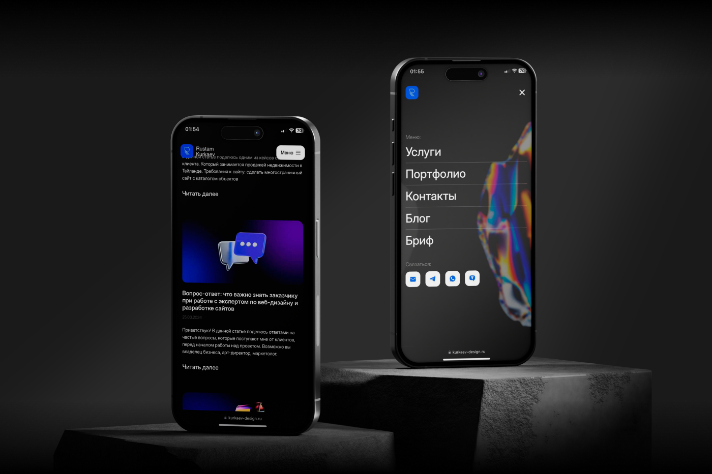 Portfolio website | web-design and development — Изображение №8 — Интерфейсы на Dprofile