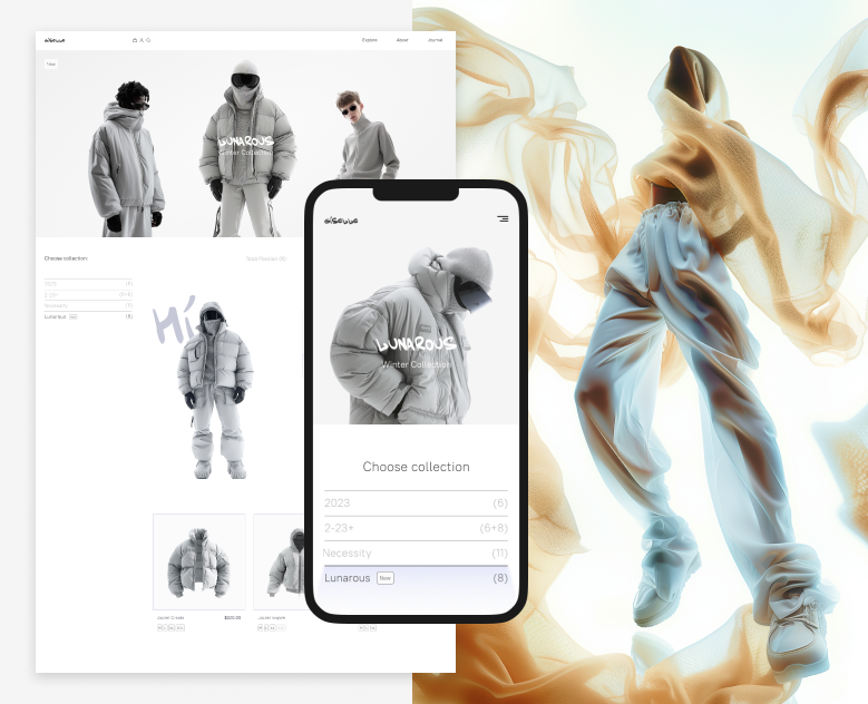 Giselle – Clothing Engineering — Интерфейсы, Брендинг на Dprofile