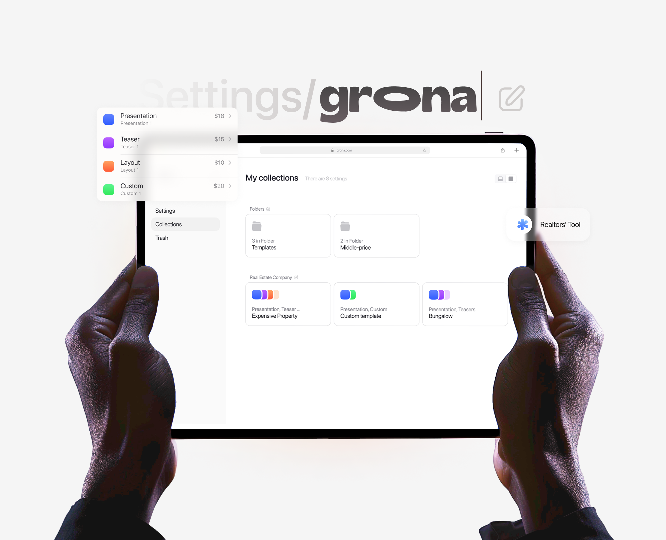 Grona – New Communication Way — Интерфейсы, Анимация на Dprofile