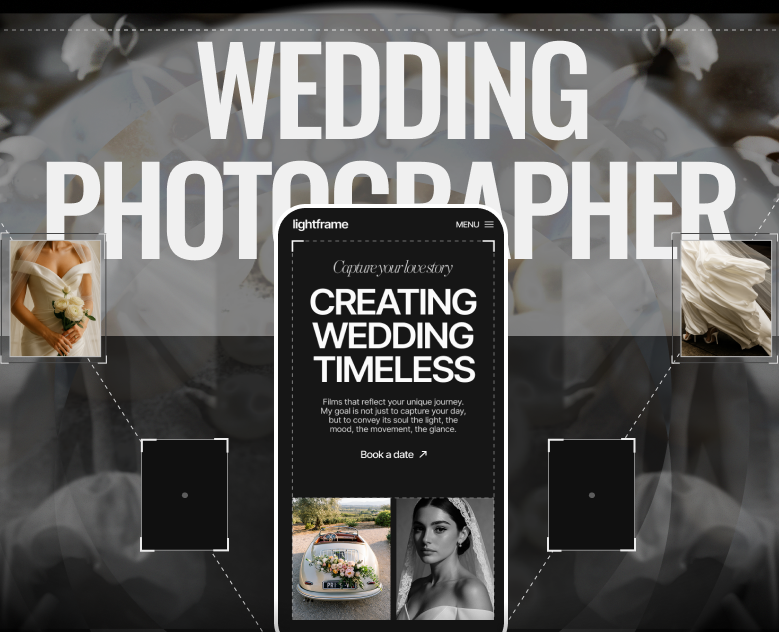 Landing page for wedding photographer на Dprofile
