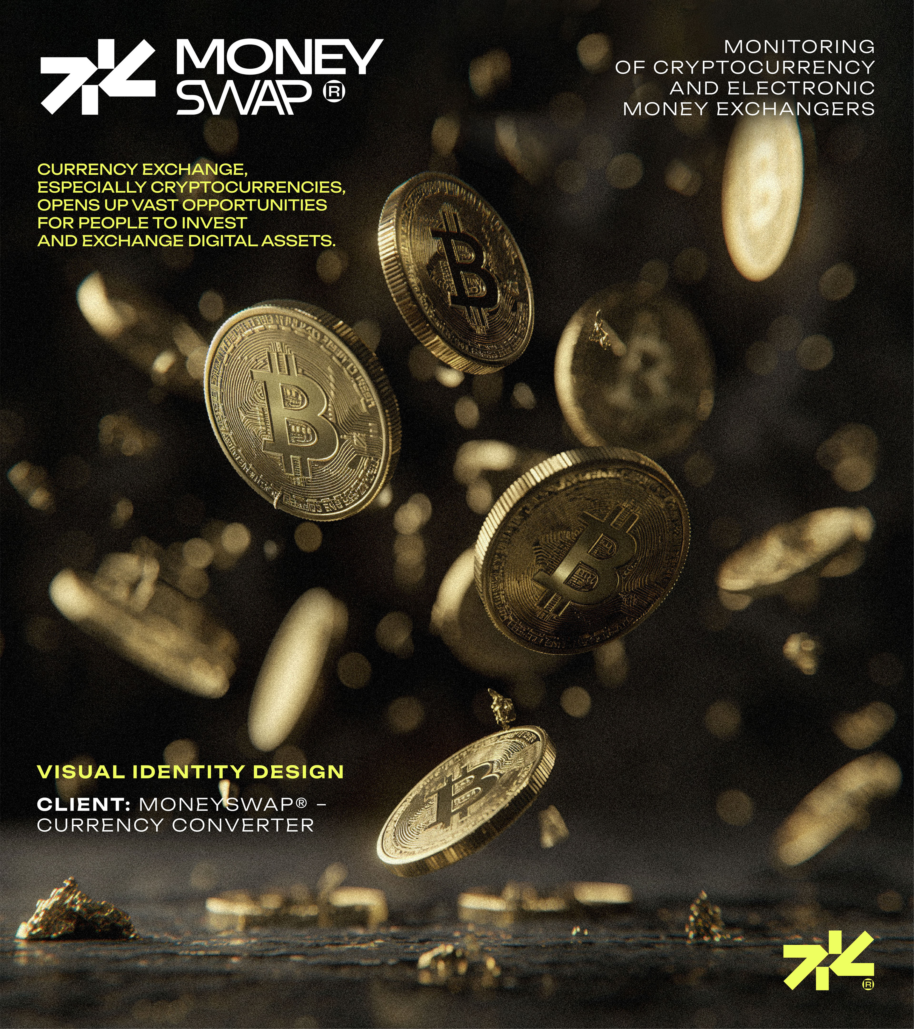 MONEYSWAP | CURRENCY EXCHANGER | ОБМЕННИК ВАЛЮТЫ — Изображение №1 — Брендинг, Графика на Dprofile