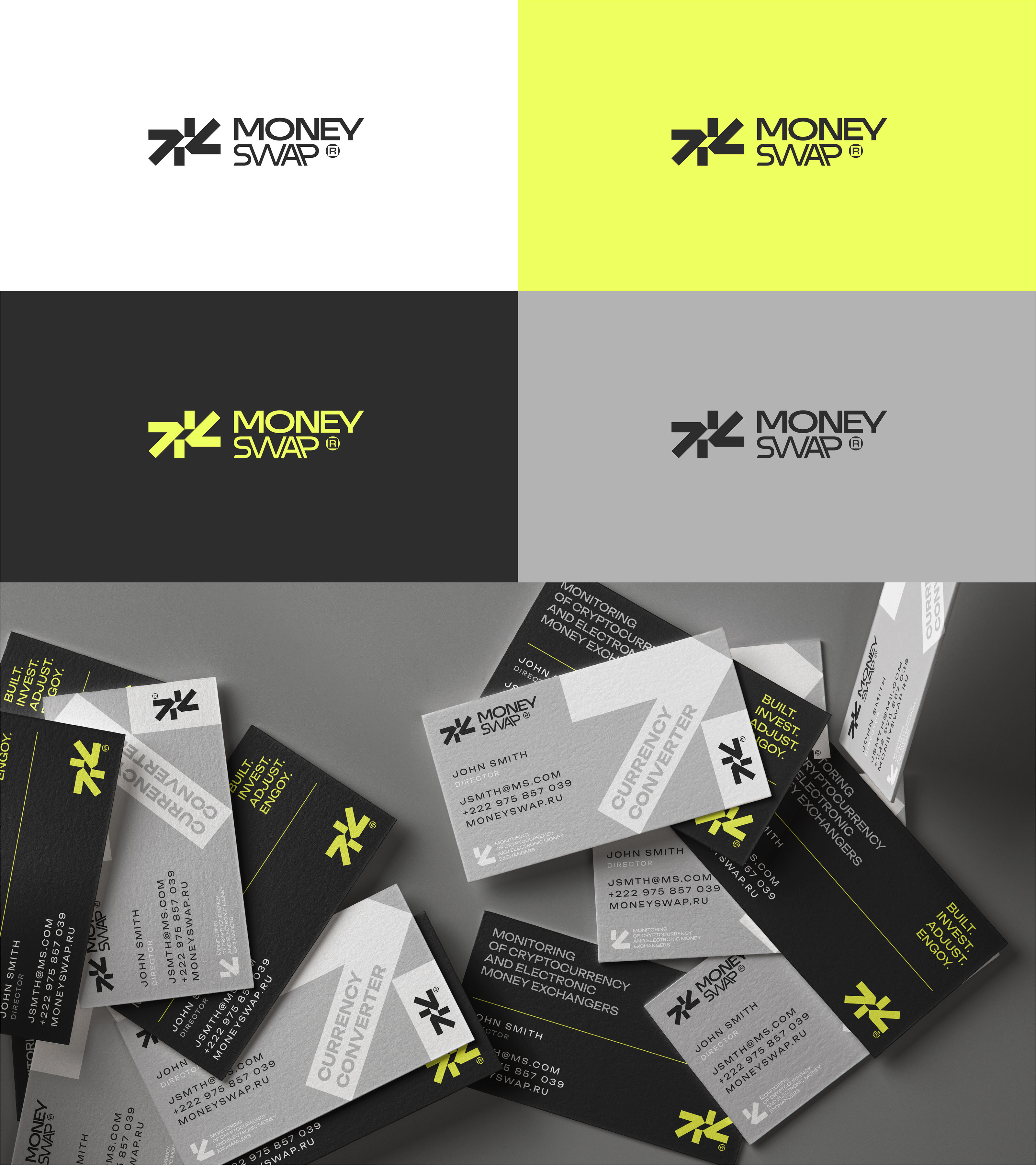 MONEYSWAP | CURRENCY EXCHANGER | ОБМЕННИК ВАЛЮТЫ — Изображение №6 — Брендинг, Графика на Dprofile