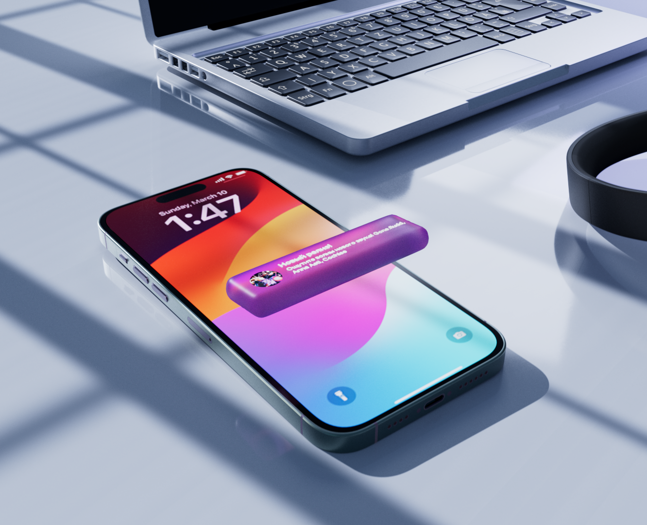 3D motion video for the Zvuk music app — 3D, Анимация на Dprofile