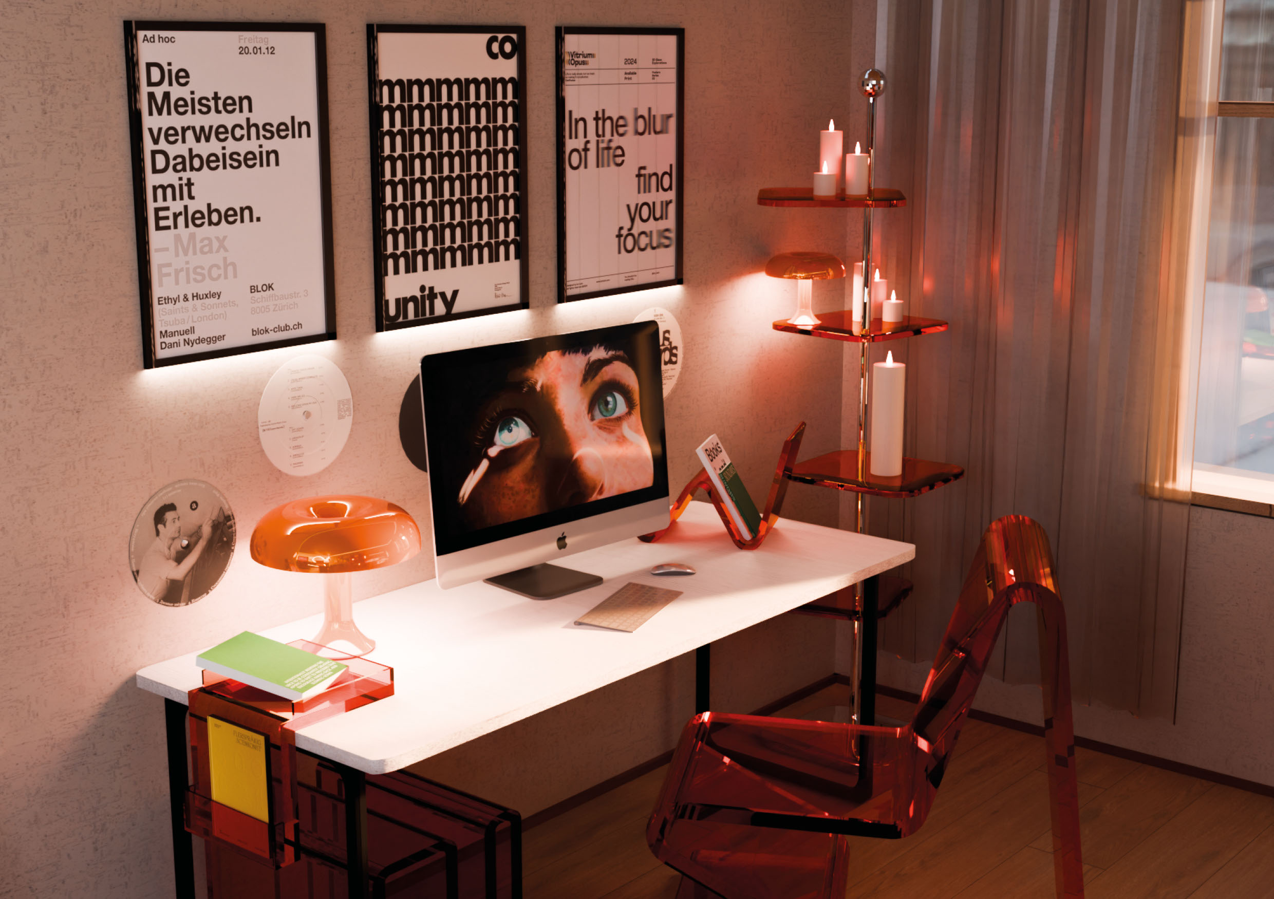 solar workspace // 3d environment — Изображение №4 — Иллюстрация, 3D на Dprofile