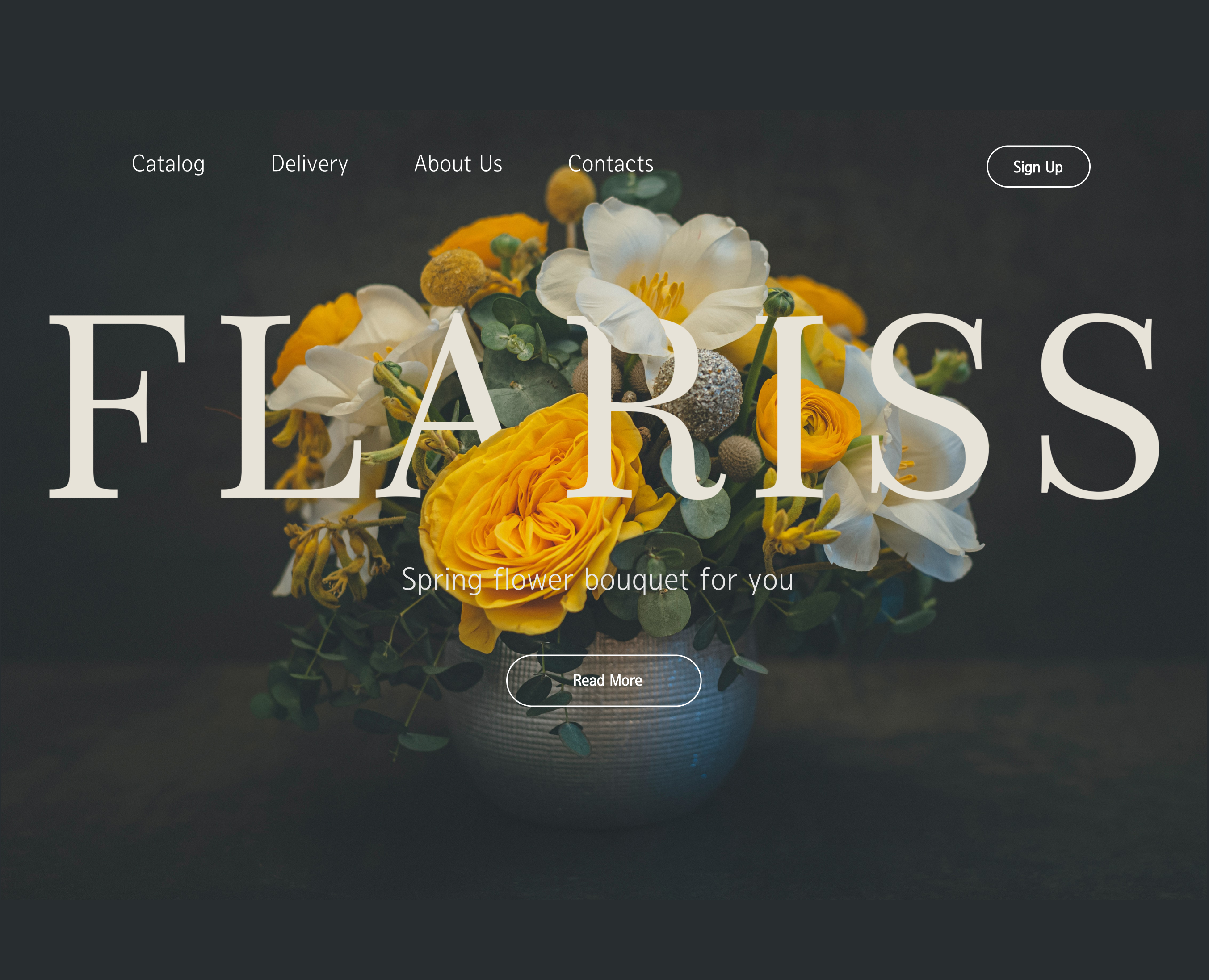 Flowers shop/landing page на Dprofile