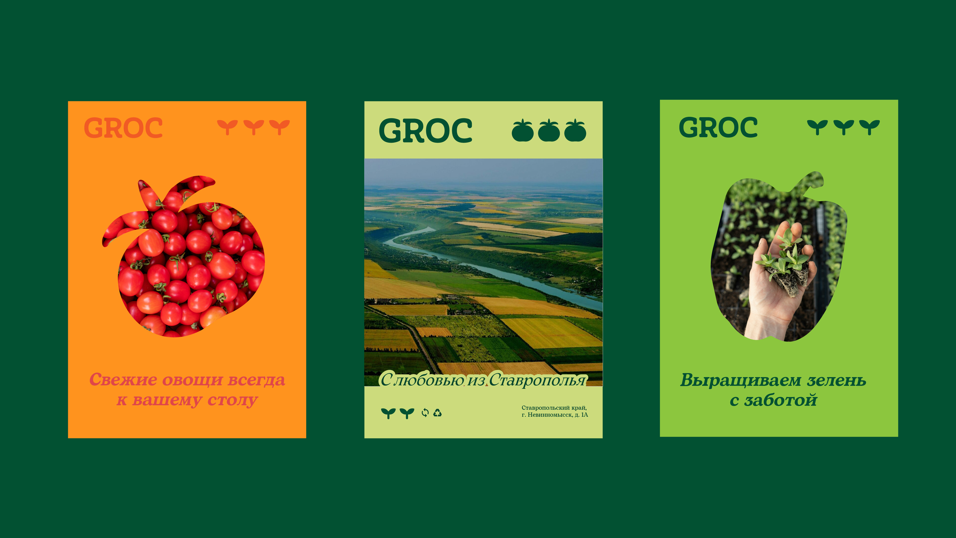 Groc | лого и фирменный стиль — Изображение №8 — Брендинг на Dprofile