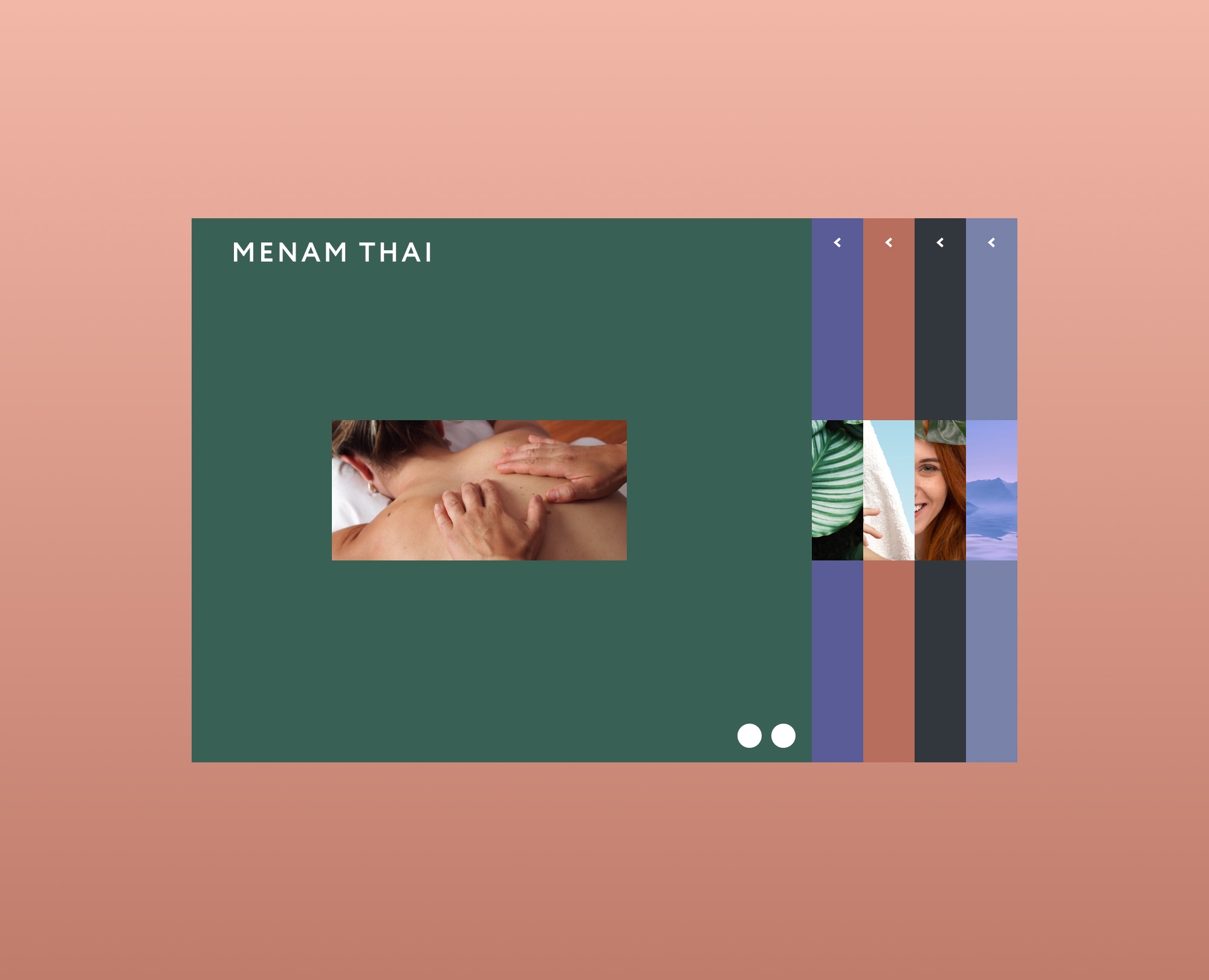 MENAM THAI. Салон тайского массажа. Сайт. — Интерфейсы на Dprofile