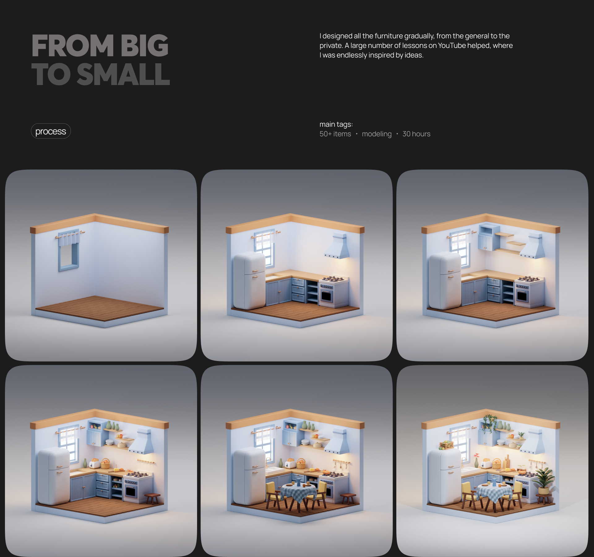 Сozy 3D kitchen — Изображение №3 — 3D на Dprofile
