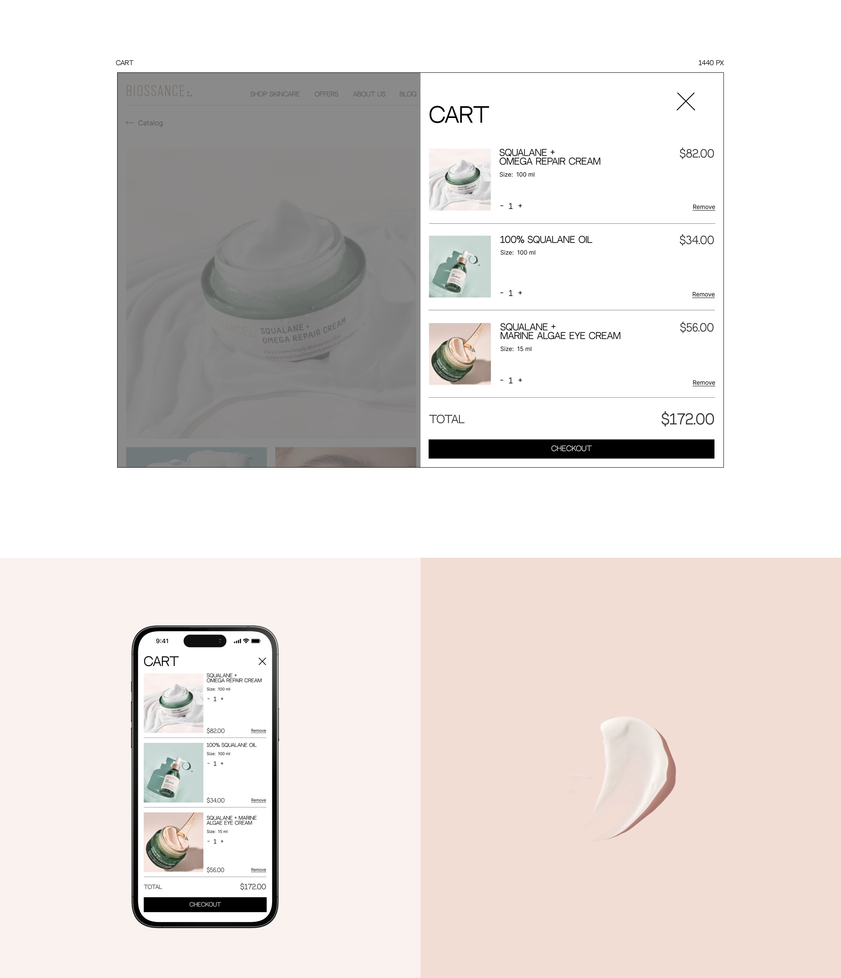 Biossance | Cosmetic store — Изображение №13 — Интерфейсы на Dprofile