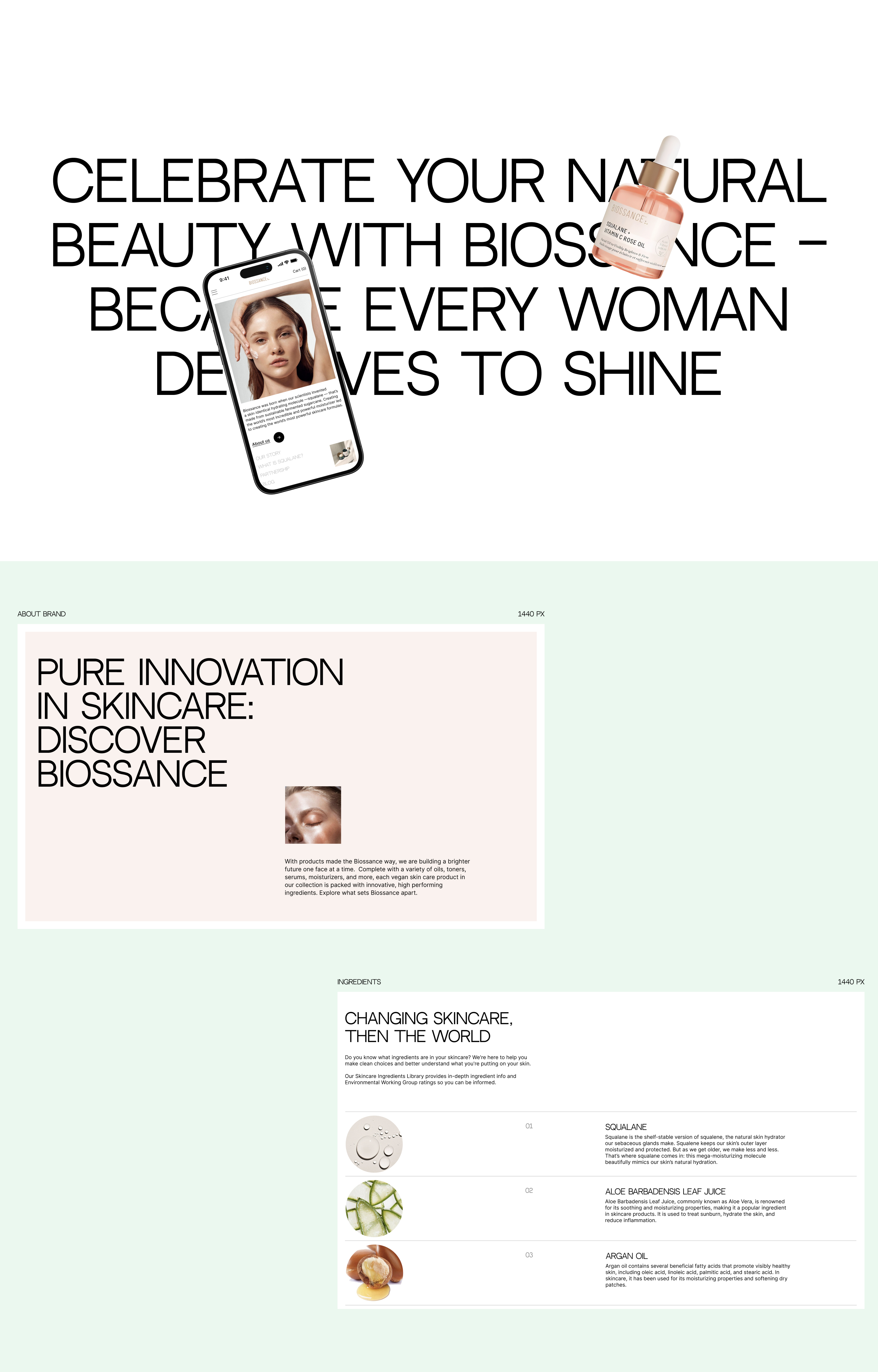 Biossance | Cosmetic store — Изображение №12 — Интерфейсы на Dprofile