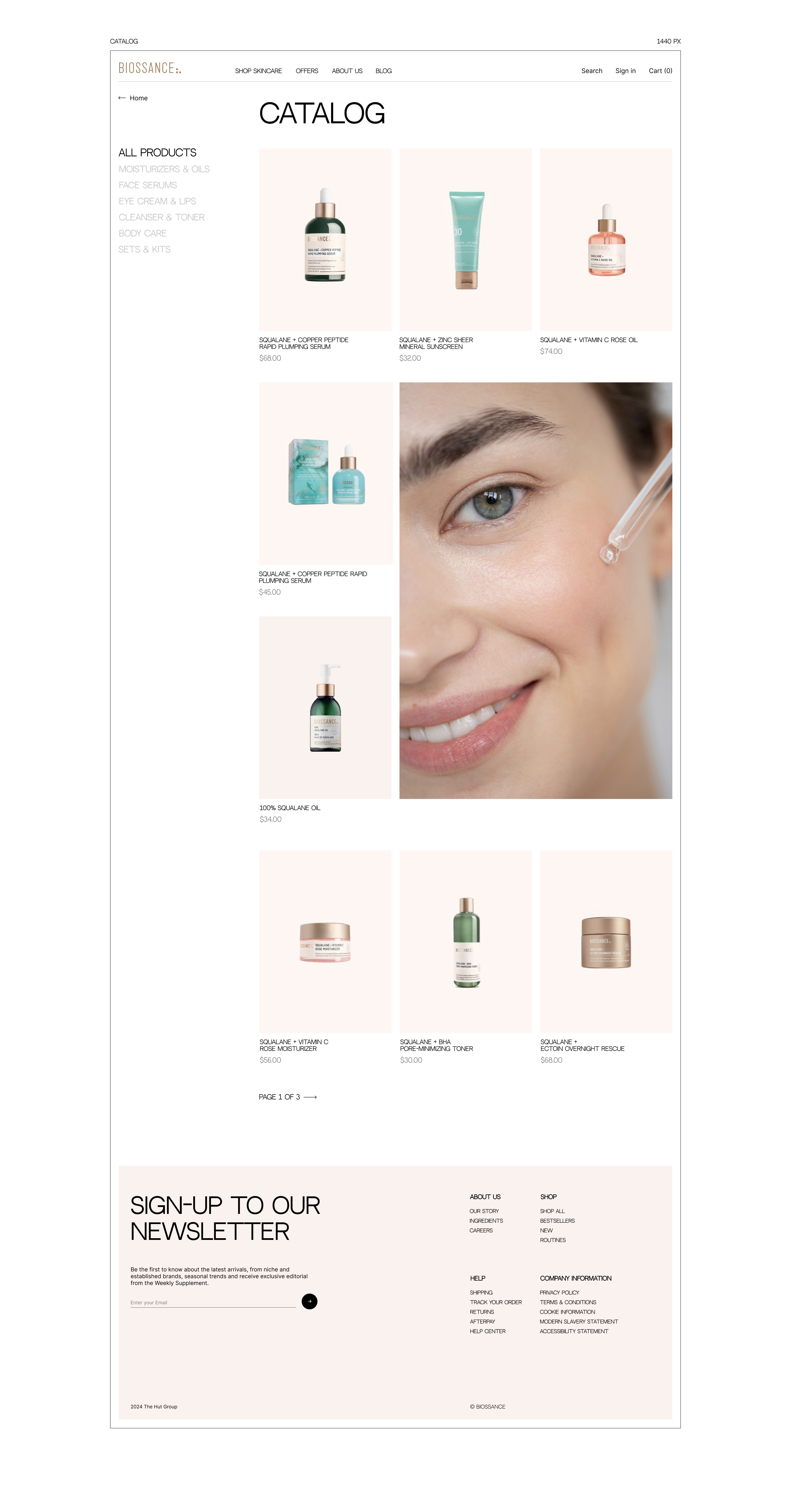 Biossance | Cosmetic store — Изображение №10 — Интерфейсы на Dprofile