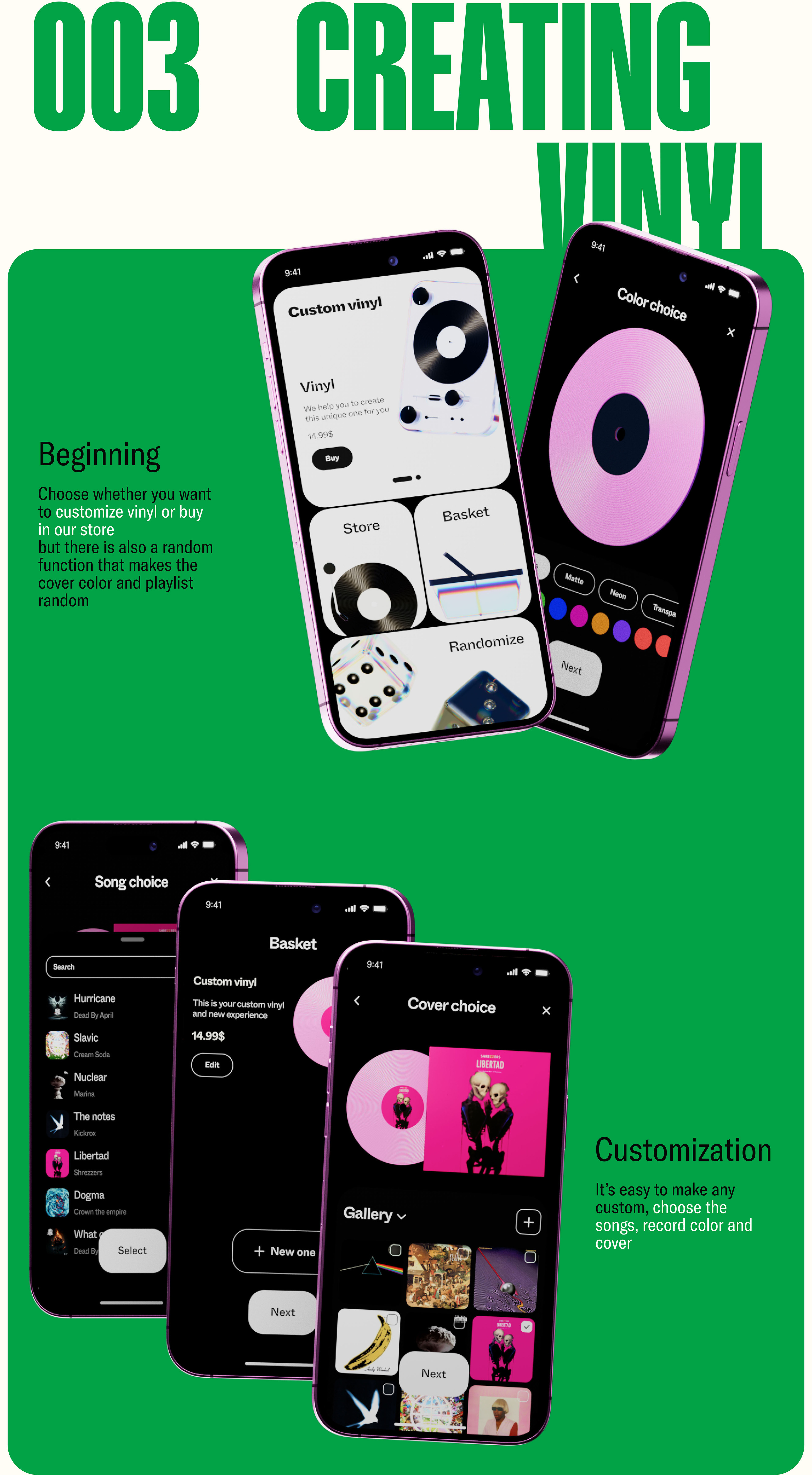 Custom Vinyl App — Изображение №4 — Интерфейсы, Иллюстрация на Dprofile