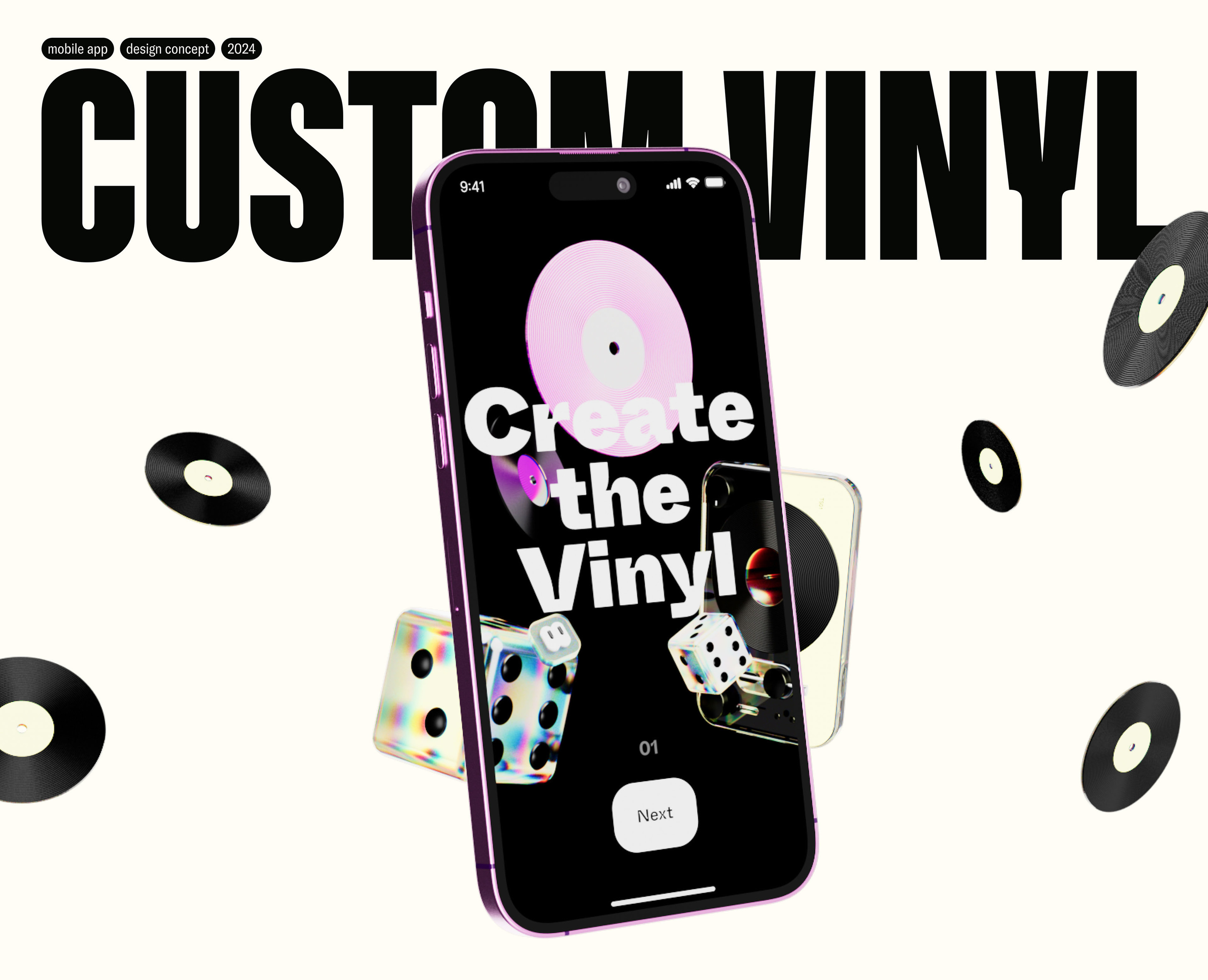 Custom Vinyl App — Изображение №1 — Интерфейсы, Иллюстрация на Dprofile