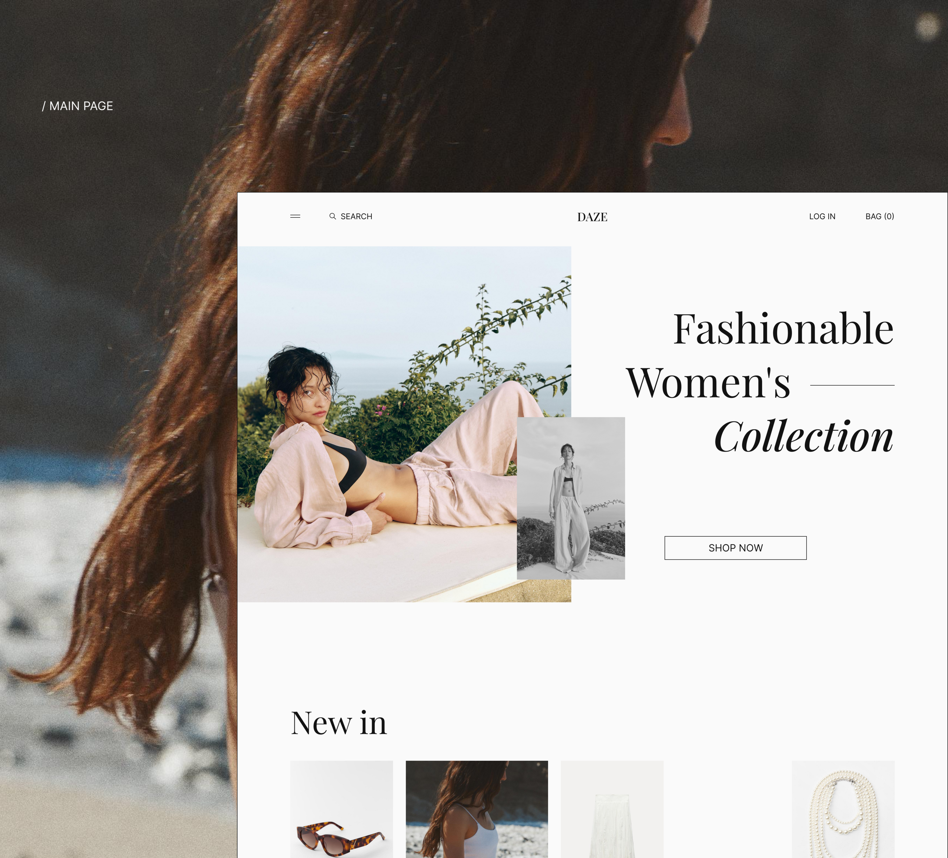 DAZE — fashion online store concept — Изображение №3 — Интерфейсы на Dprofile