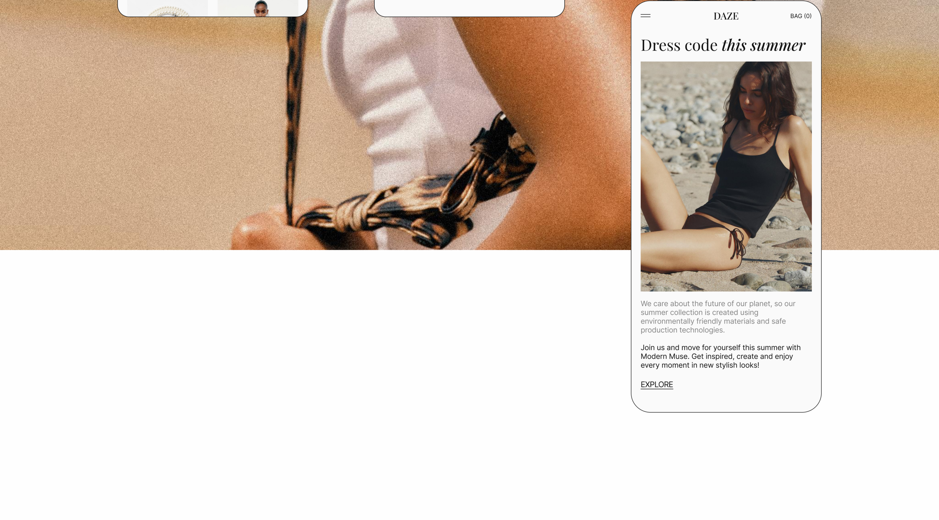 DAZE — fashion online store concept — Изображение №8 — Интерфейсы на Dprofile