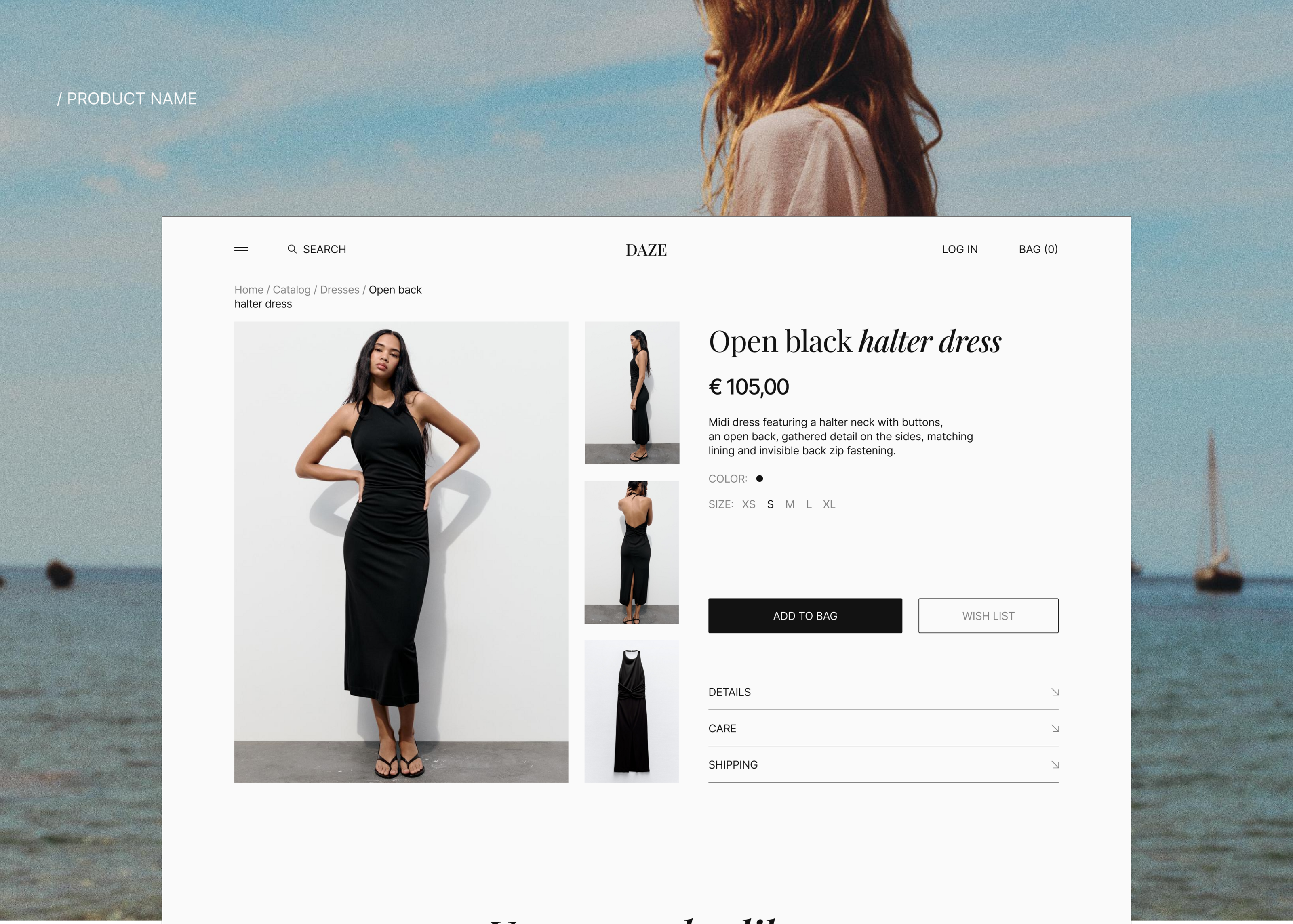 DAZE — fashion online store concept — Изображение №12 — Интерфейсы на Dprofile