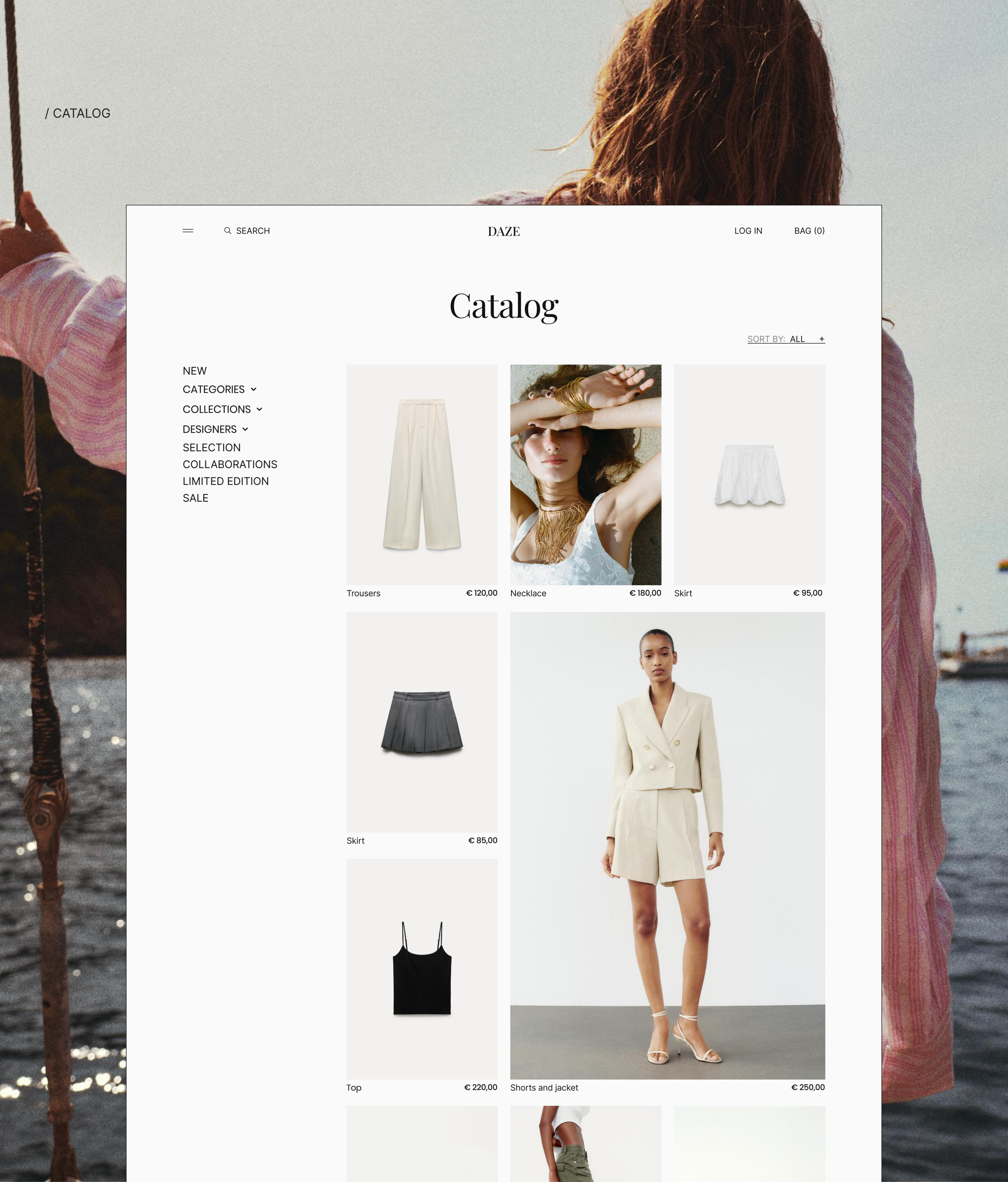 DAZE — fashion online store concept — Изображение №10 — Интерфейсы на Dprofile
