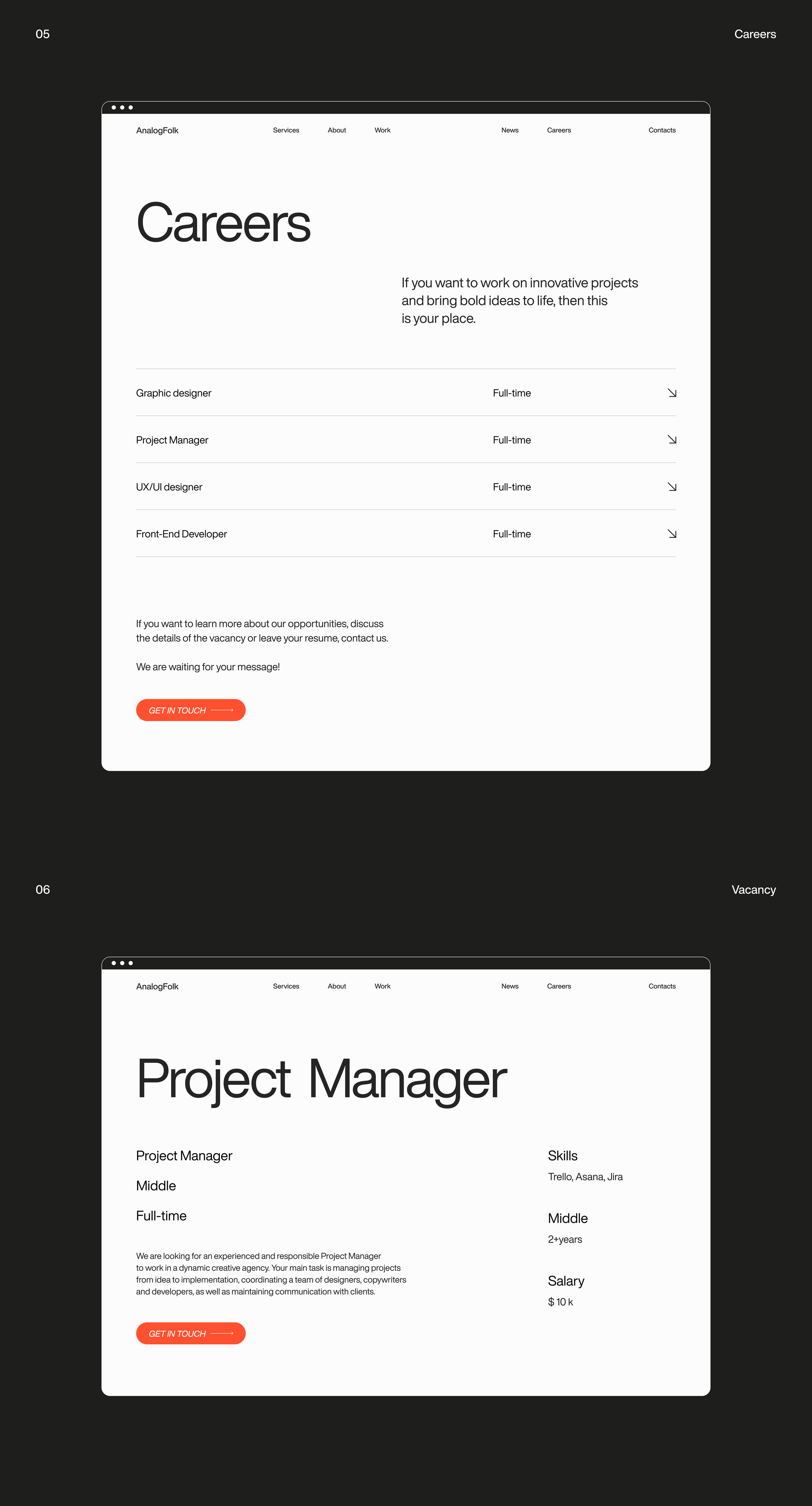 Creative Agency website concept — Изображение №13 — Интерфейсы на Dprofile