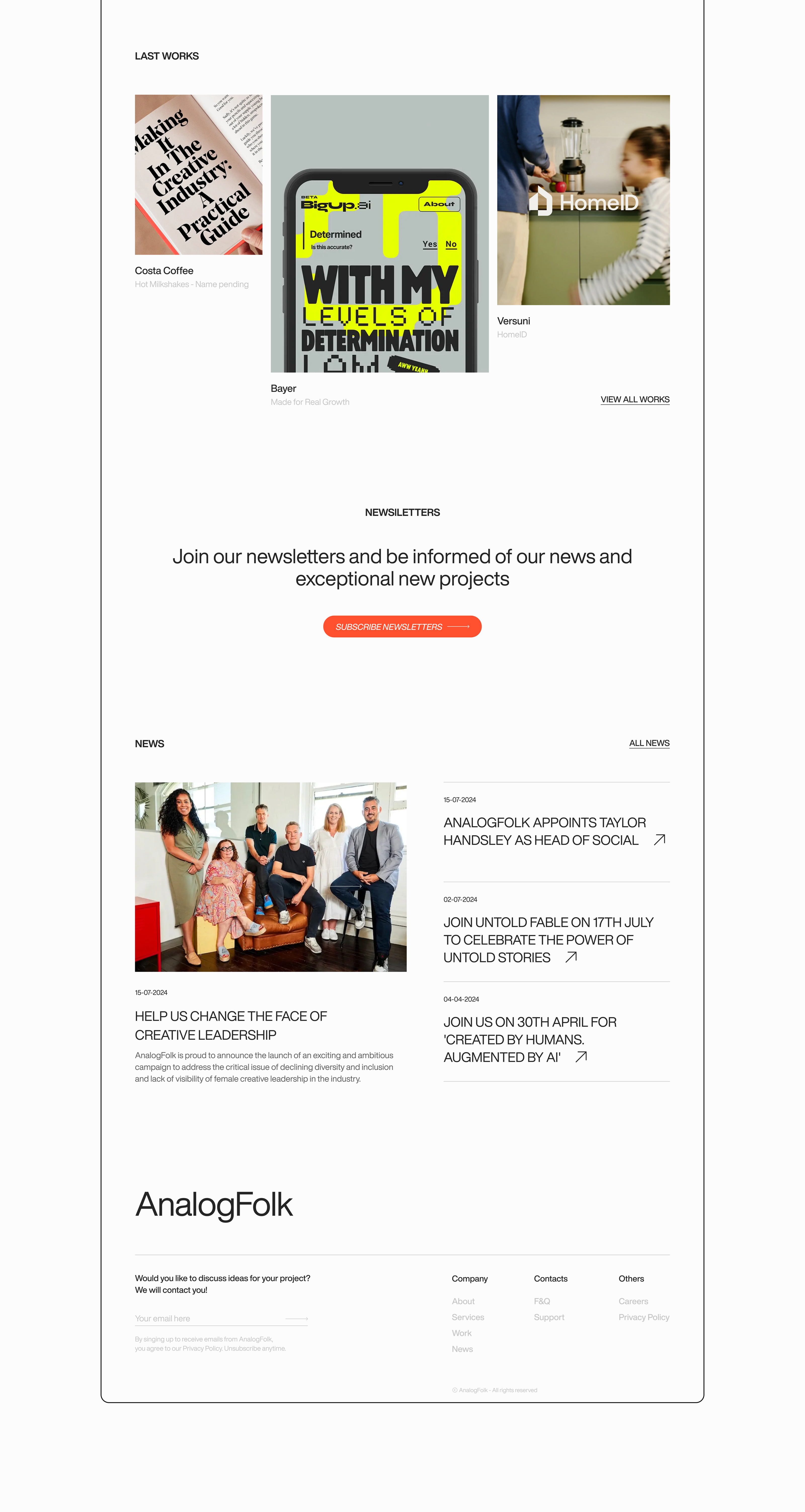 Creative Agency website concept — Изображение №3 — Интерфейсы на Dprofile