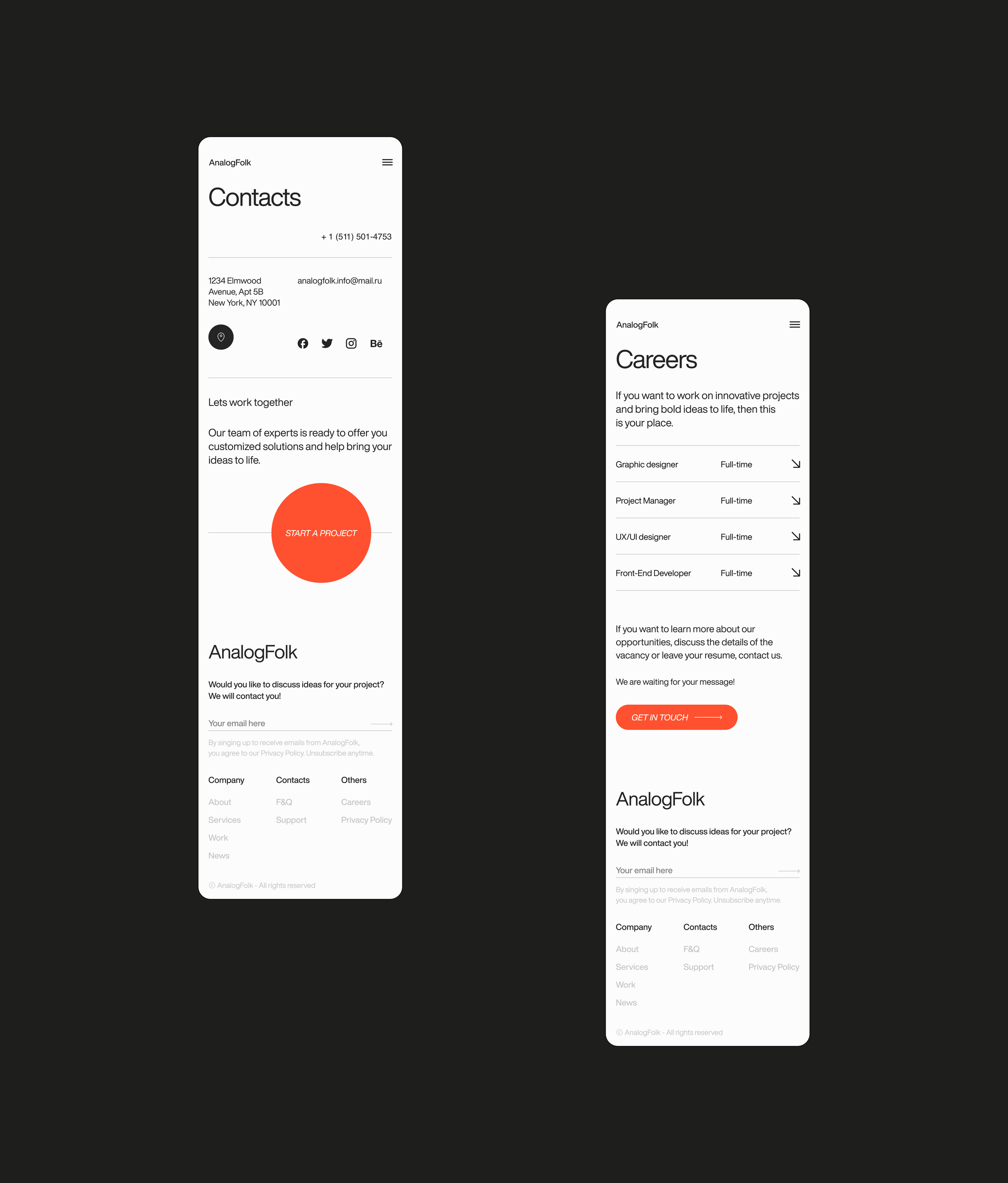 Creative Agency website concept — Изображение №15 — Интерфейсы на Dprofile